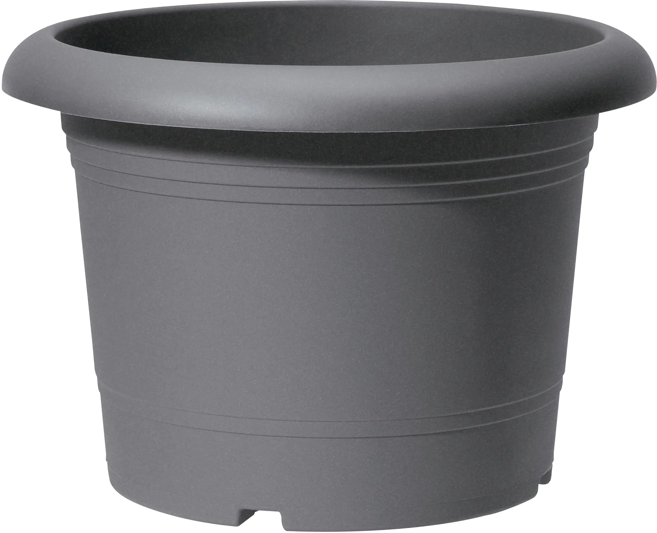 Scheurich Pflanzgefäß Oliver Ø 40 x 32 cm metallic grau