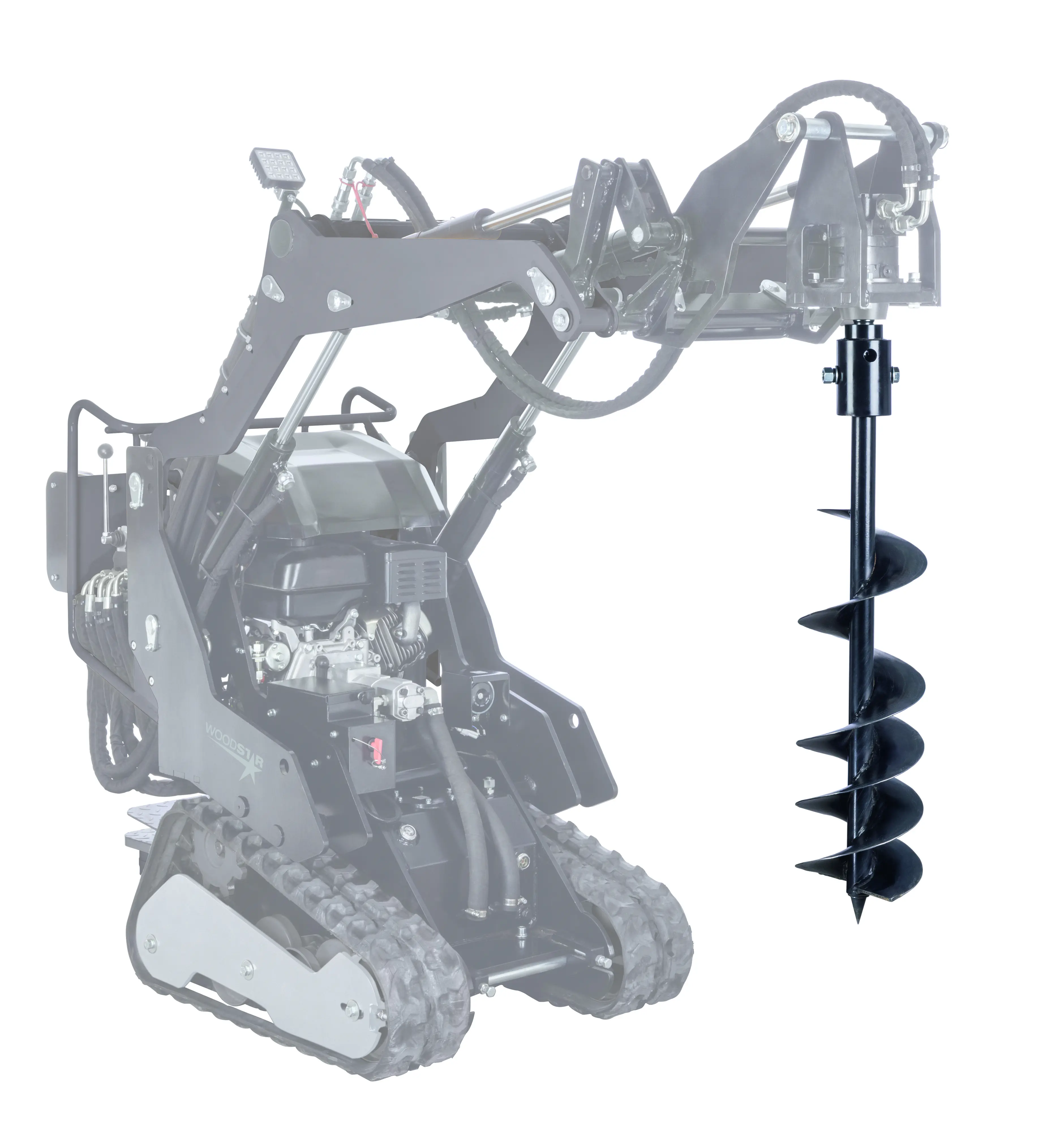 Erdbohrgerät mit Antriebseinheit für Kompaktlader MSK800