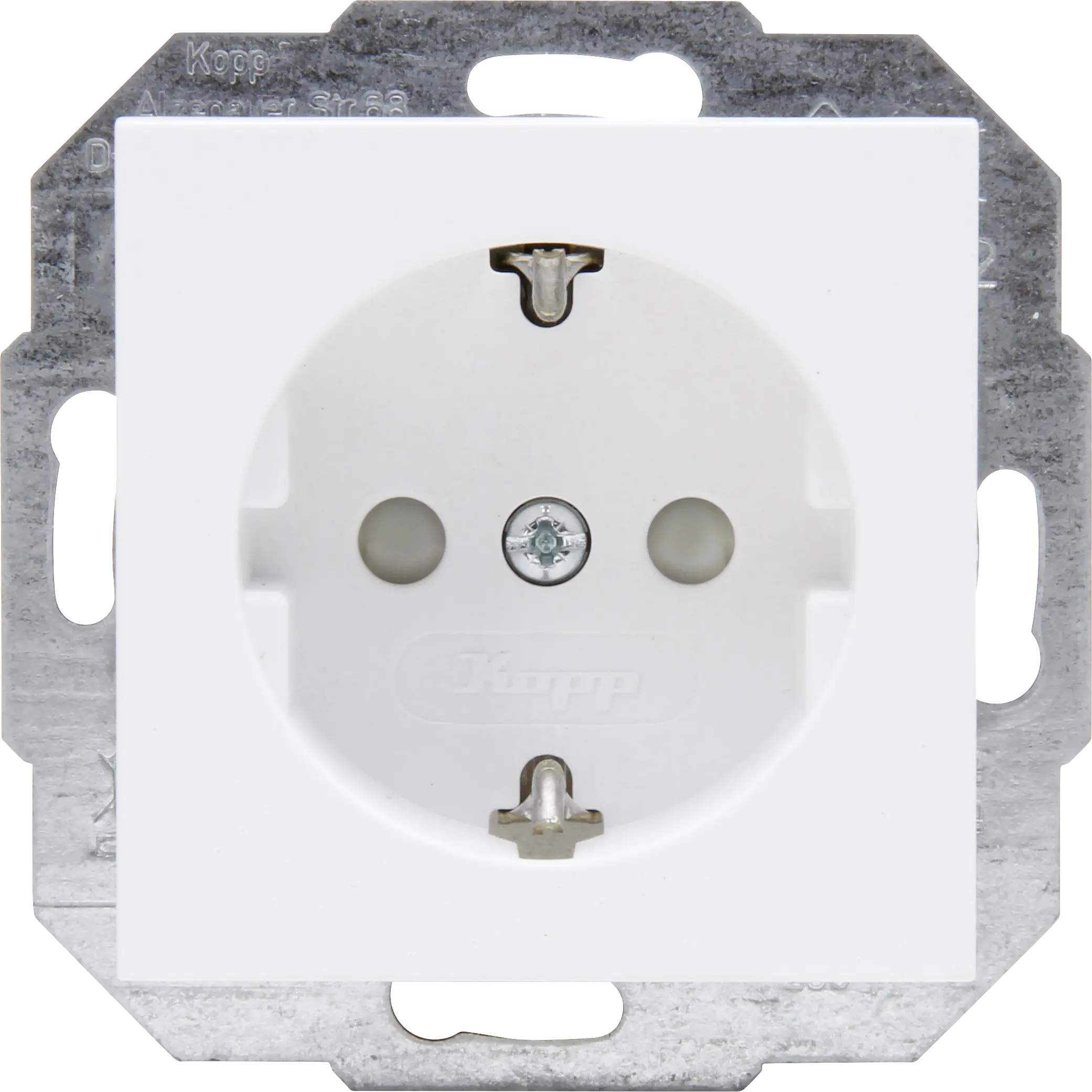 Kopp Schutzkontaktsteckdose Athenis arktisweiß matt, 940132087 Kopp Schutzkontaktsteckdose Athenis arktisweiß matt, 940132087