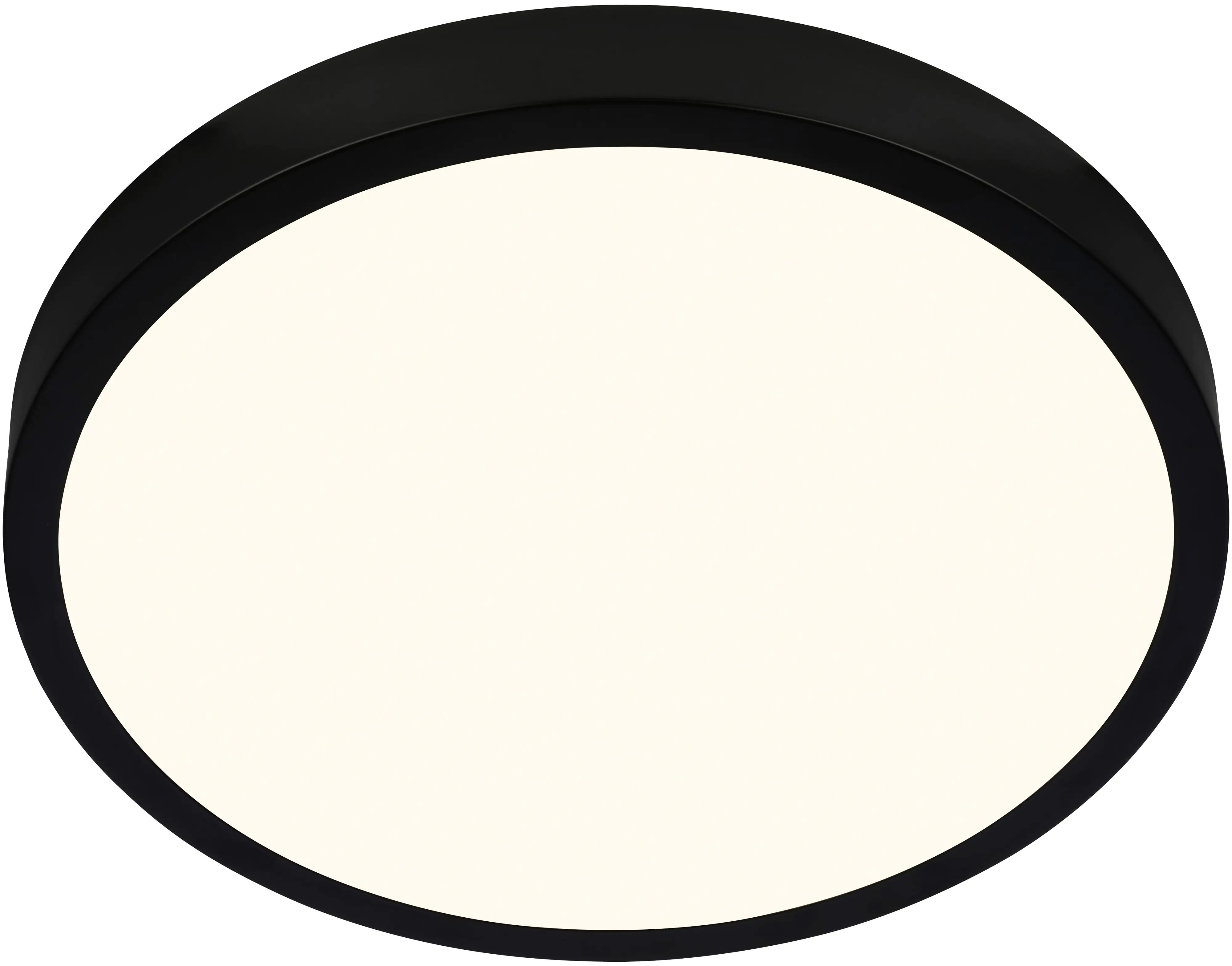 Briloner LED Deckenleuchte Runa Ø 38 cm, Metallrahmen schwarz