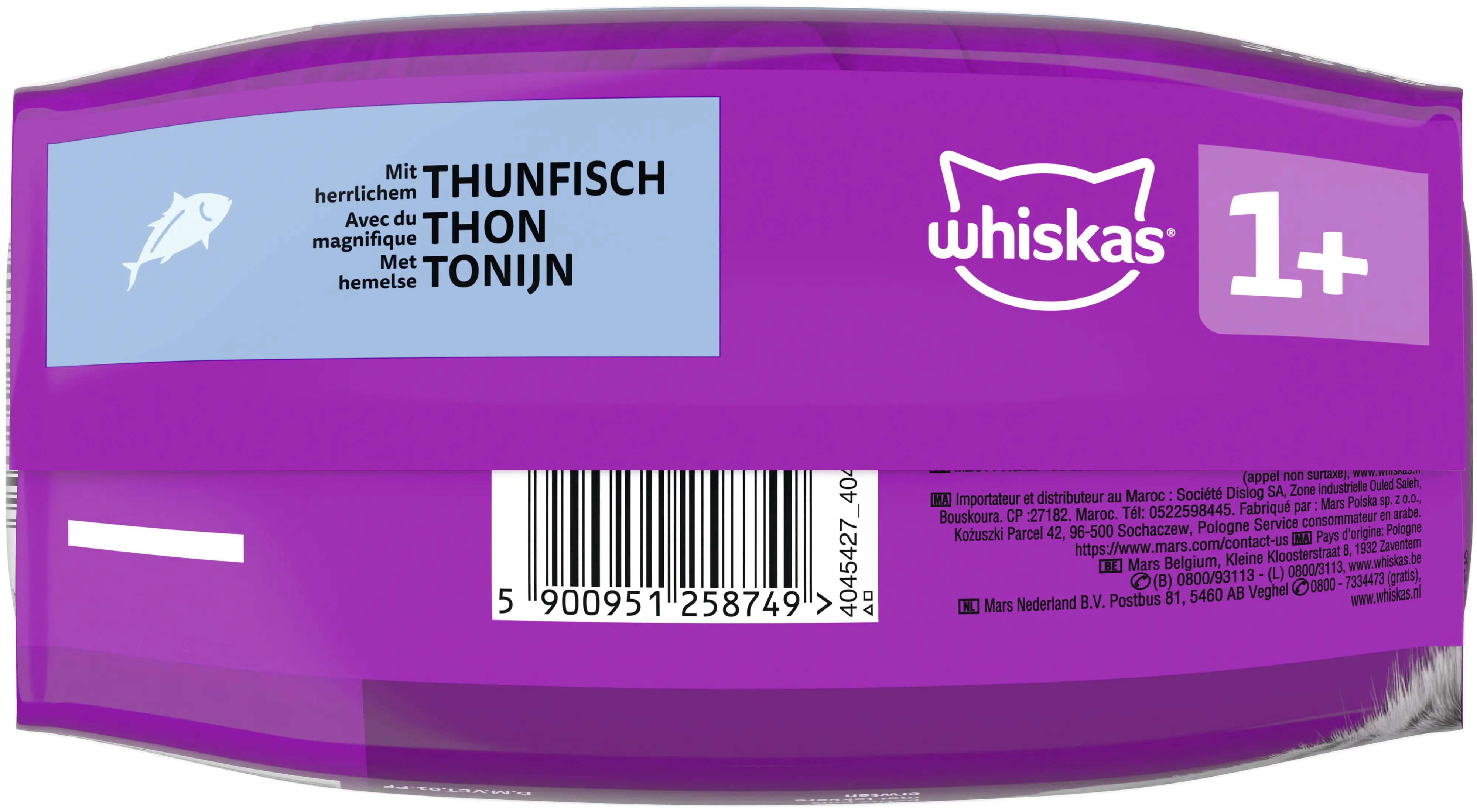 Whiskas Beutel Trocken Adult 1+ mit Thunfisch 3,8 kg