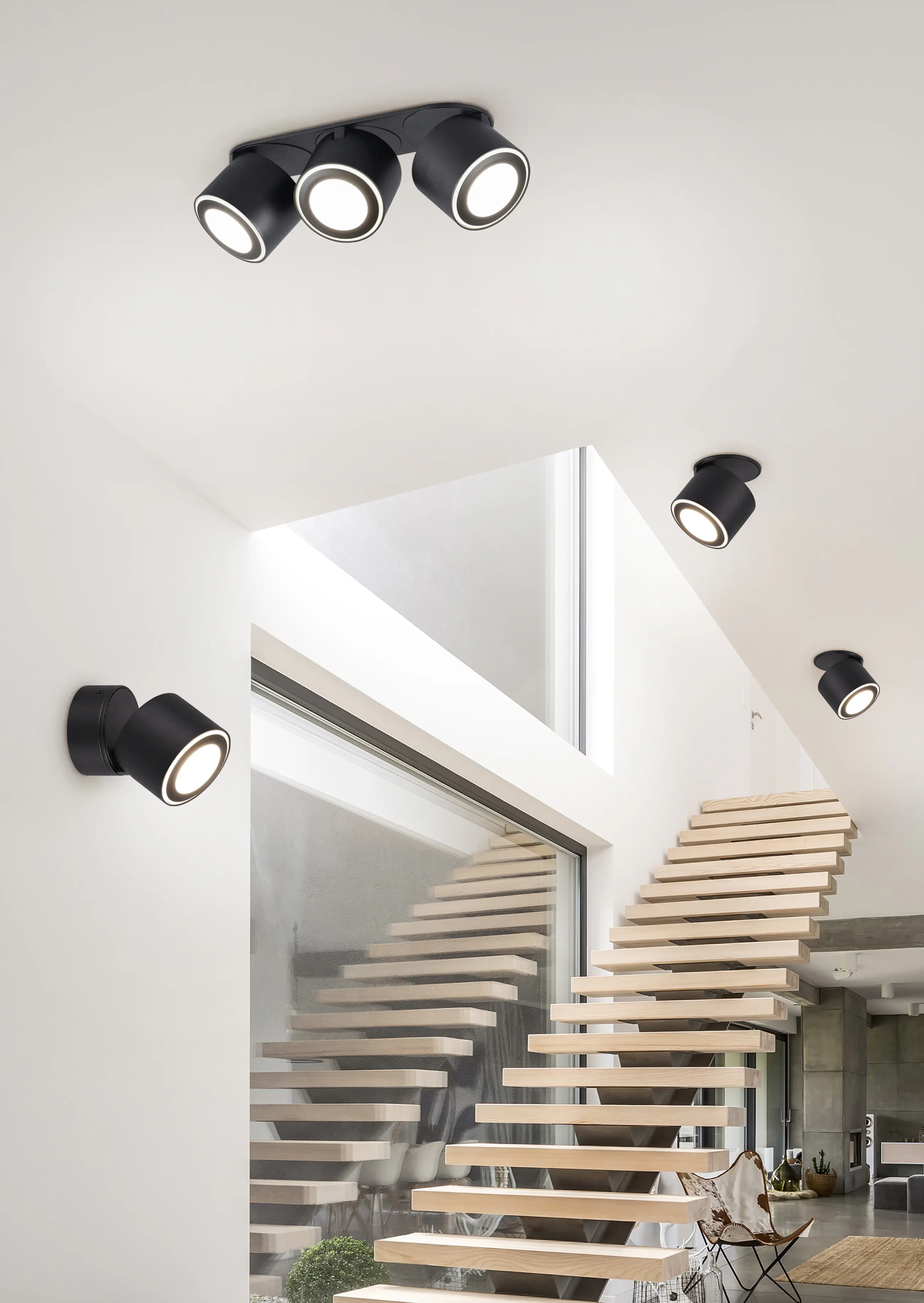 Trio Leuchte 3er Spot Taurus schwarz