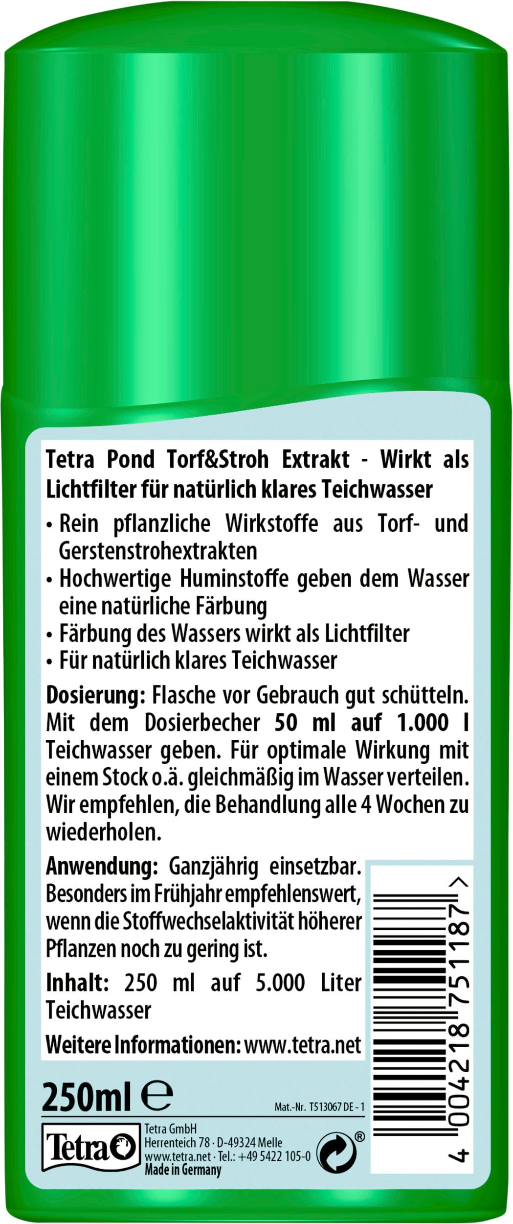 Tetra Pond Torf&Stroh Extrakt 250 ml