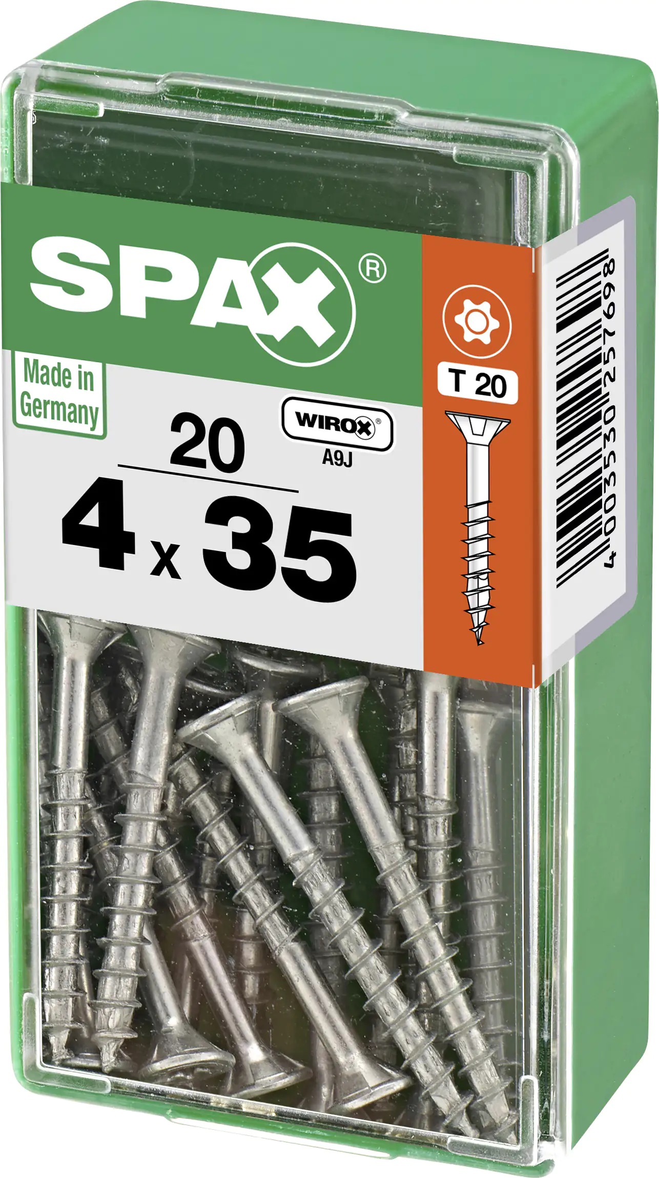 Spax Universalschrauben 4.0 x 35 mm TX 20 - 20 Stk.