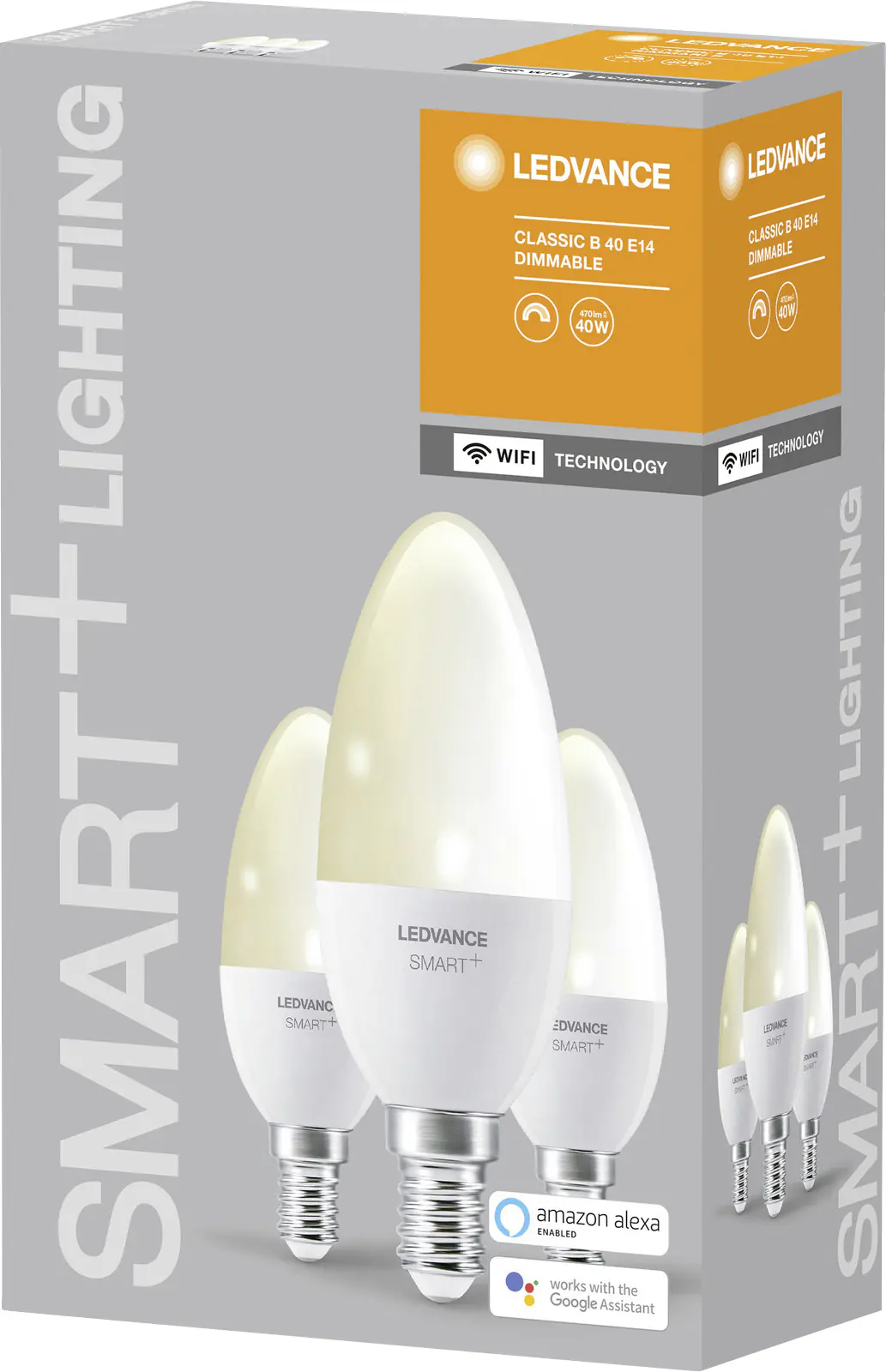 Ledvance Smart+WiFi LED Leuchtmittel Kerze B40 3er Pack Kerze E14 Smart Ledvance Smart+WiFi LED Leuchtmittel Kerze B40 3er Pack Kerze E14 Smart