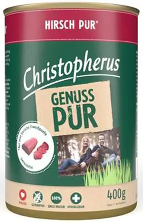 Christopherus Hundefutter Pur Hirsch 400 g Christopherus Hundefutter Pur Hirsch 400 g