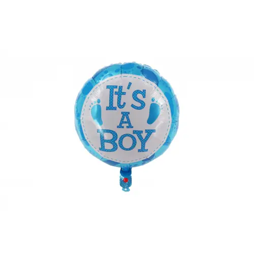 Folienballon Boy blau Ø 45 cm