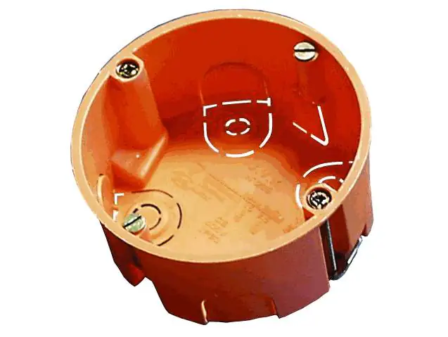 F-tronic Hohlwand-Schalterdose mit Metallkrallen