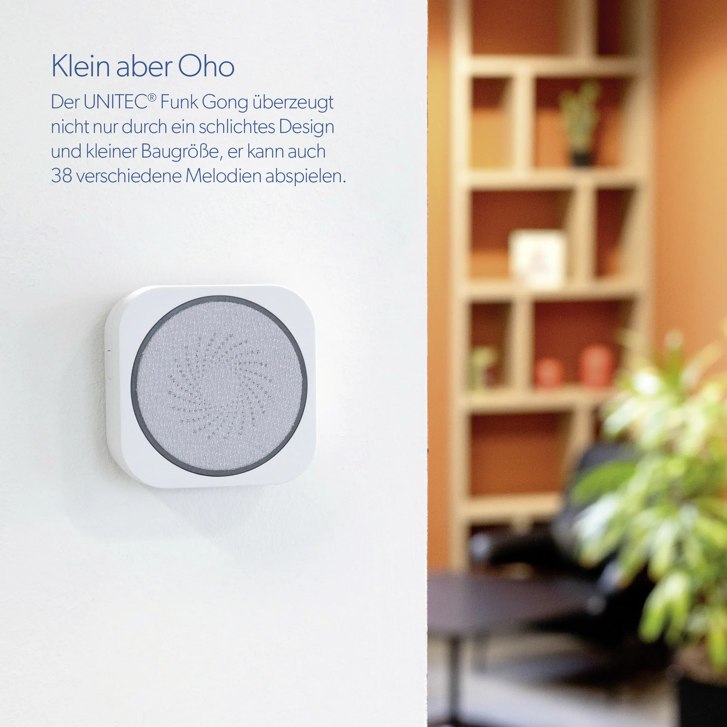 UNITEC Funk-Gong WD10 grau