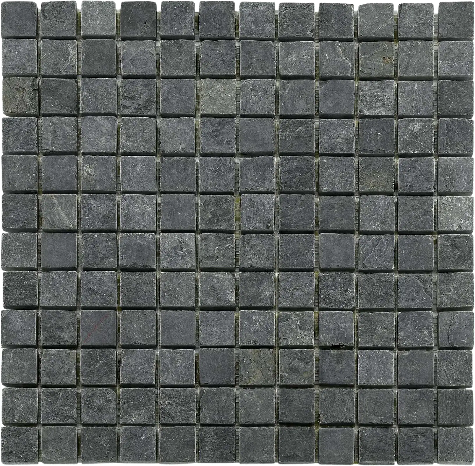 Mosaikfliese Schiefer 30 x 30 cm schwarz Steinmaß: ca. 2,3 x 2,3 cm