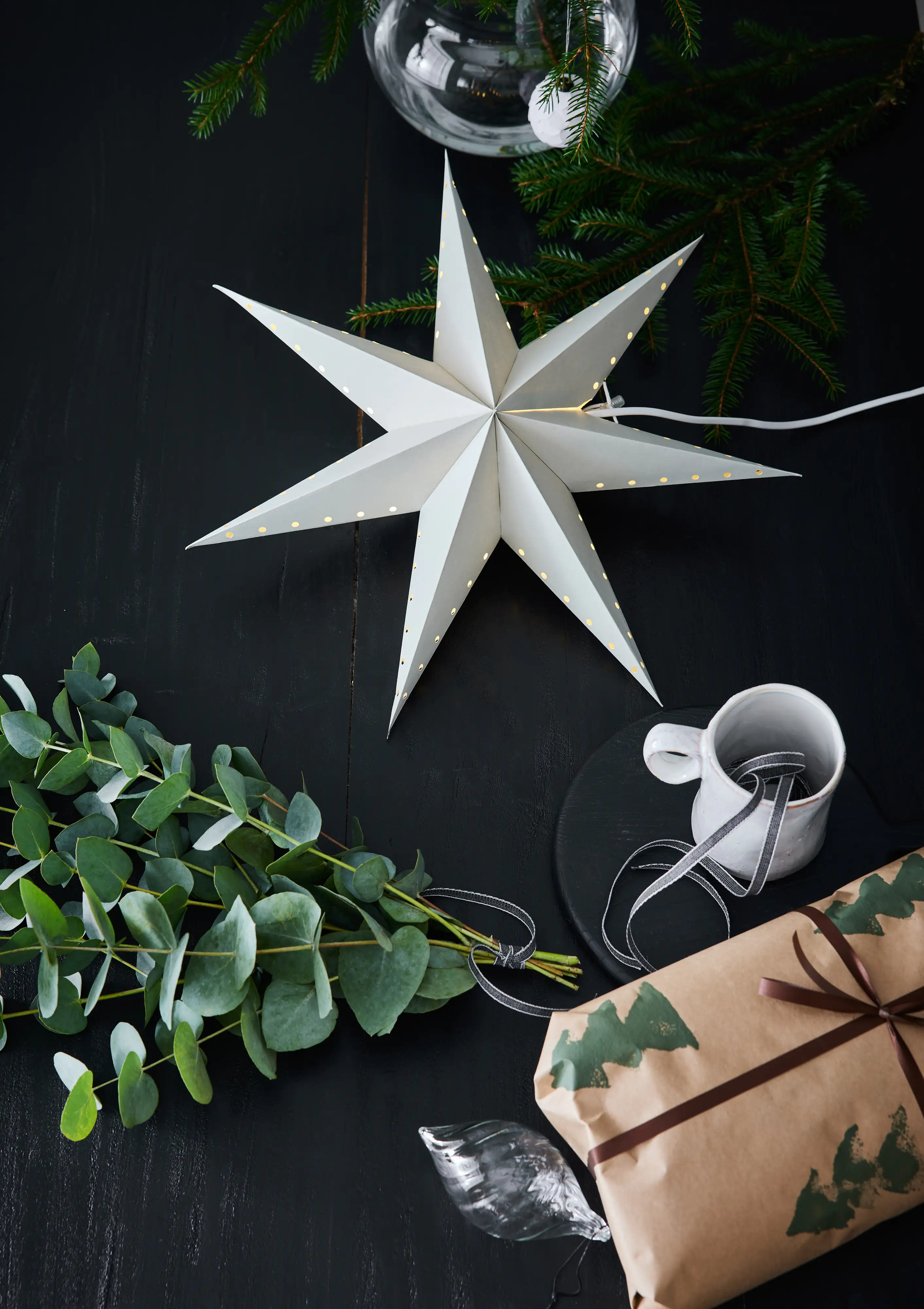 Markslöjd LIVELY Hängestern grau, ø 45 cm