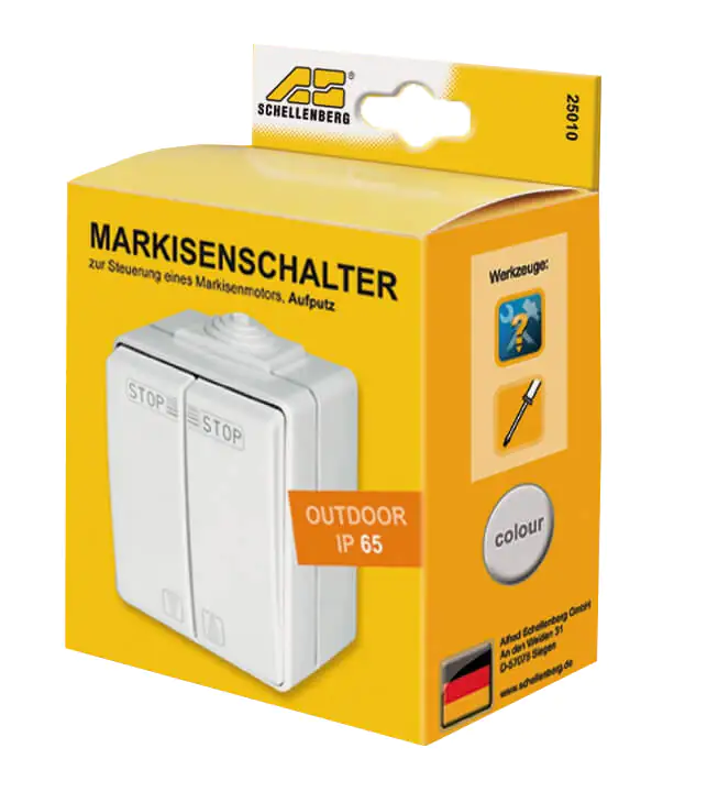 Schellenberg Aufputz-Markisenschalter für Aussen Schellenberg Aufputz-Markisenschalter für Aussen