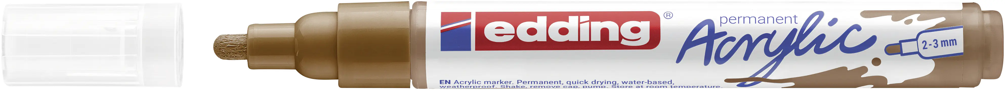 edding 5100 Acrylmarker medium haselnuss 2 - 3 mm