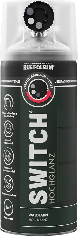 Rust-Oleum Sprühlack Switch 400 ml waldfarn hochglanz