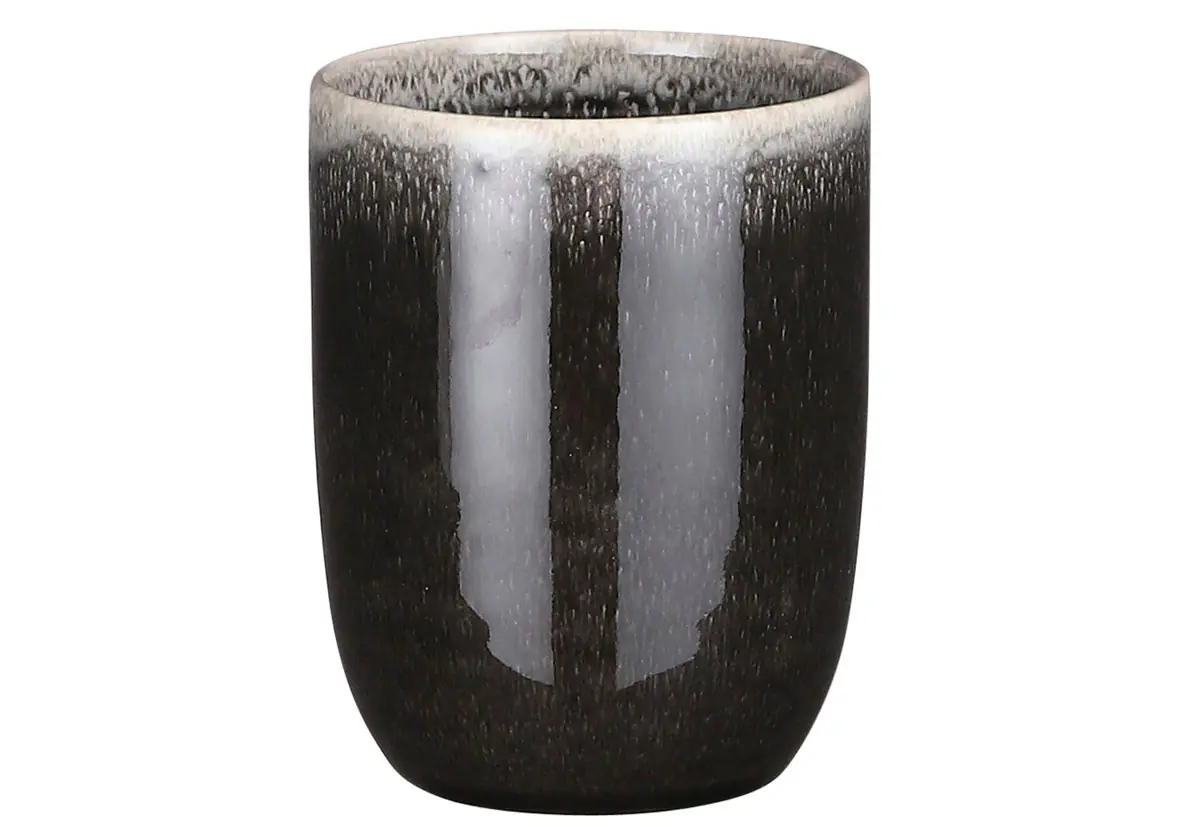 Mica Becher Tabo schwarz, 10 cm x 7,5 cm