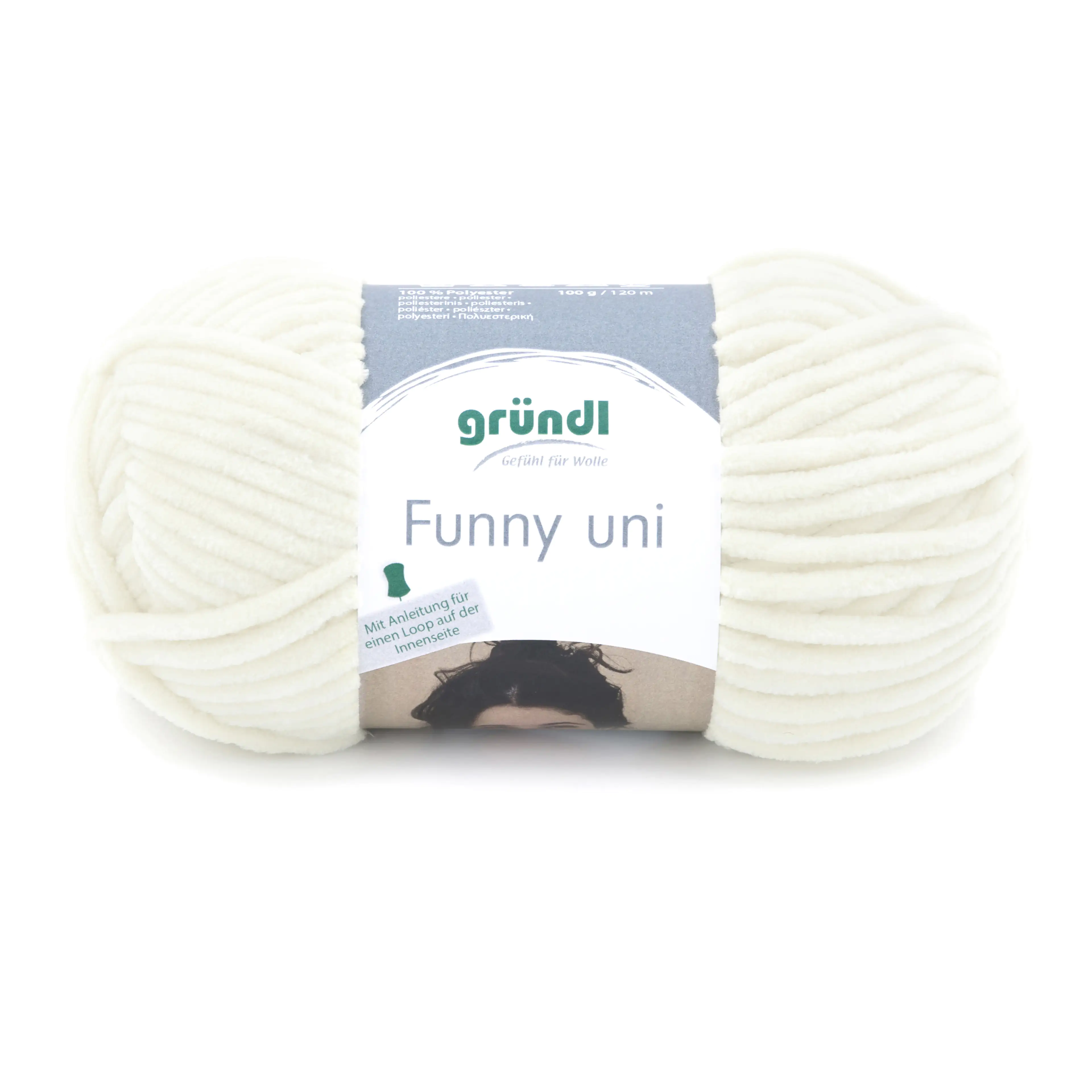 Gründl Wolle Funny uni 100 g creme