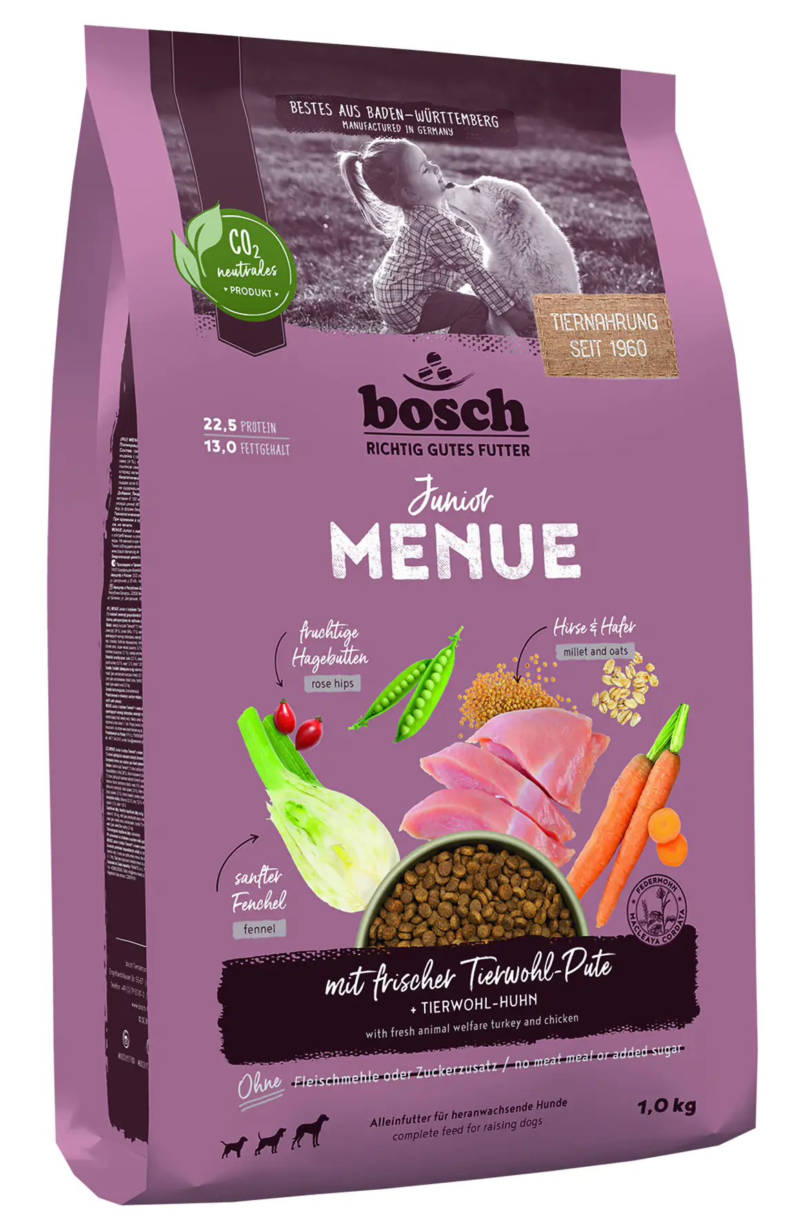 Bosch Menue Junior Hundetrockenfutter Pute 1 kg Bosch Menue Junior Hundetrockenfutter Pute 1 kg