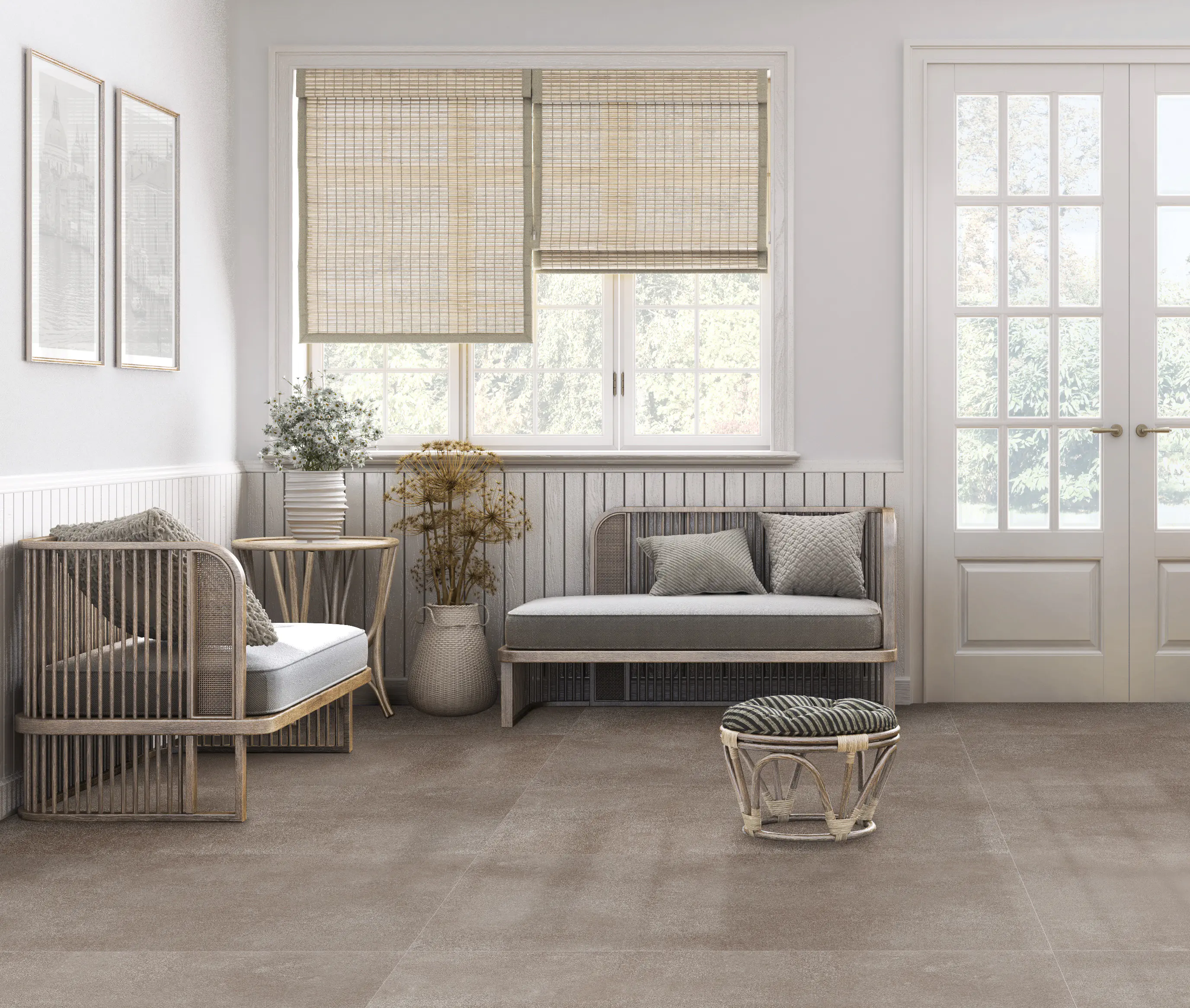 Bodenfliese Feinsteinzeug Marte  60 x 120 cm taupe