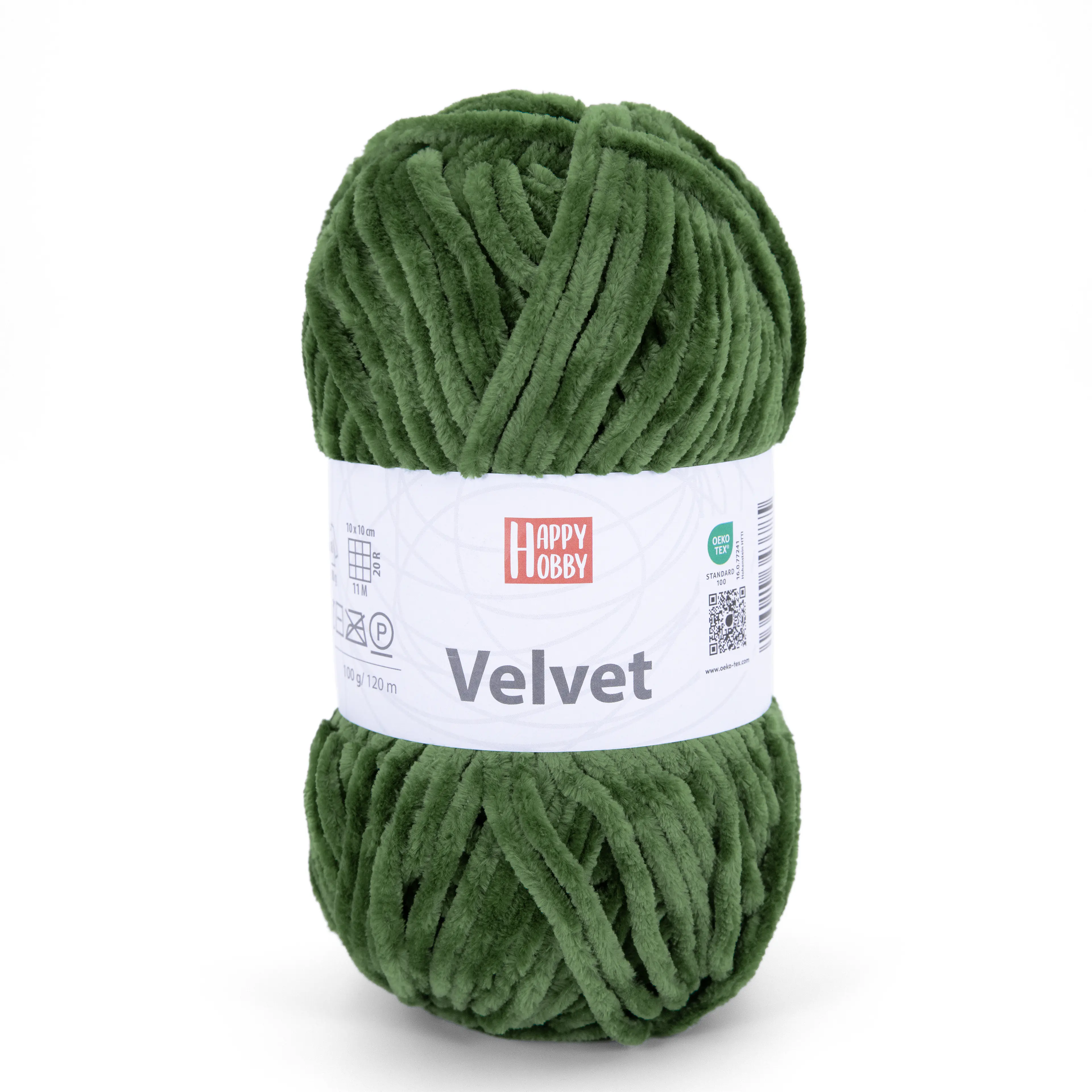 Happy Hobby Wolle Velvet 100 g  grün