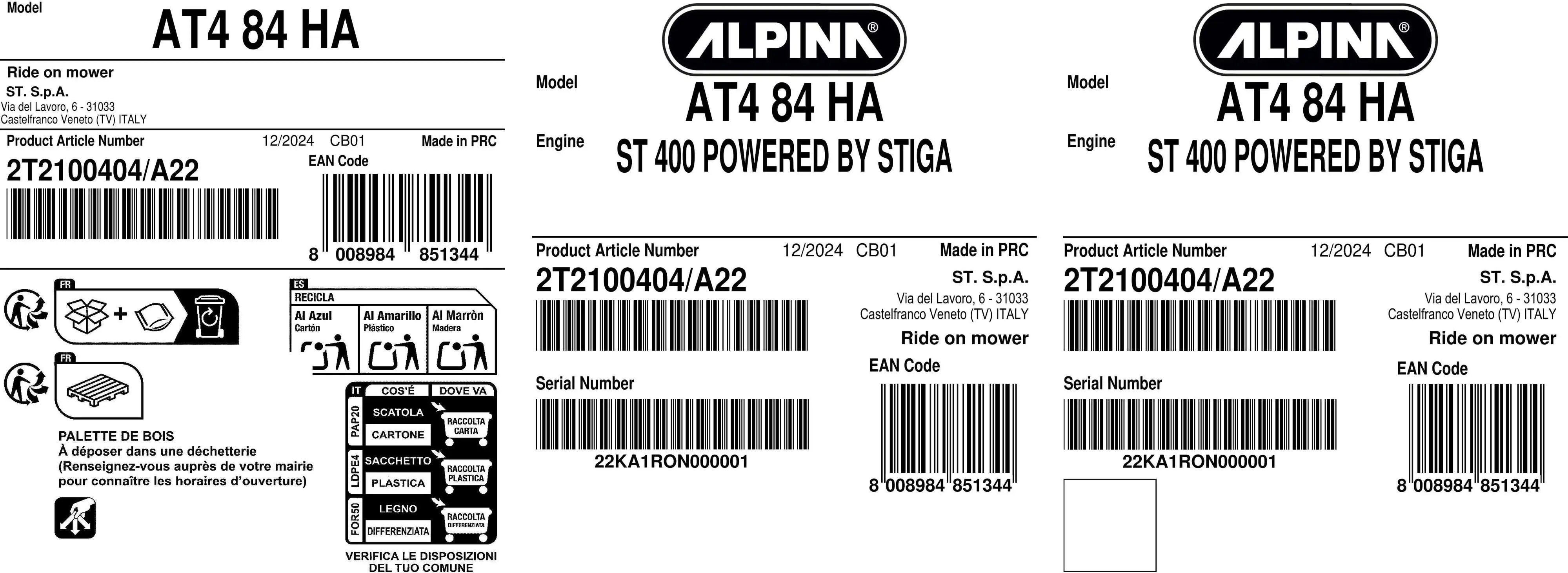 Alpina Rasentraktor AT4 84 HA 5,8 kW, 84 cm Schnittbreite Alpina Rasentraktor AT4 84 HA 5,8 kW, 84 cm Schnittbreite