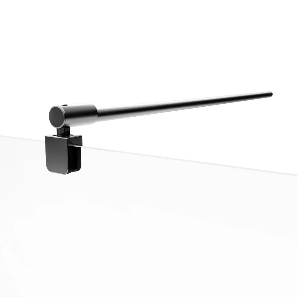 Schulte Duschwand Alexa Style 2.0 Walk In 90 x 200 cm mattschwarz