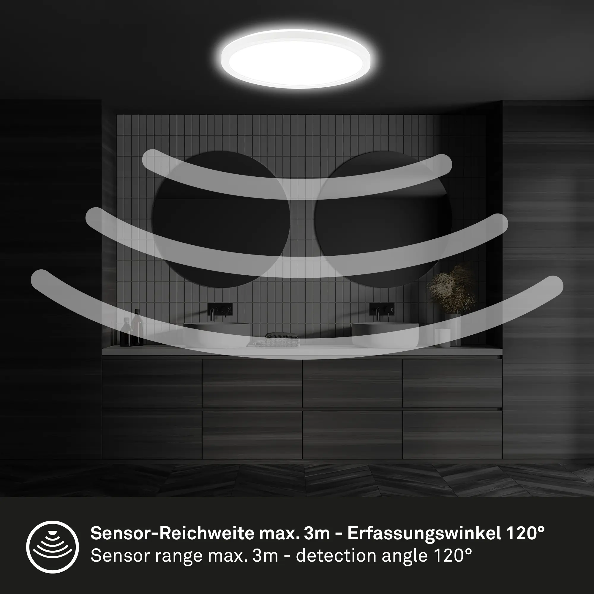 Briloner LED Deckenlampe Move 18W Ø 29cm weiß Bewegungssensor neutralweiß Briloner LED Deckenlampe Move 18W Ø 29cm weiß Bewegungssensor neutralweiß