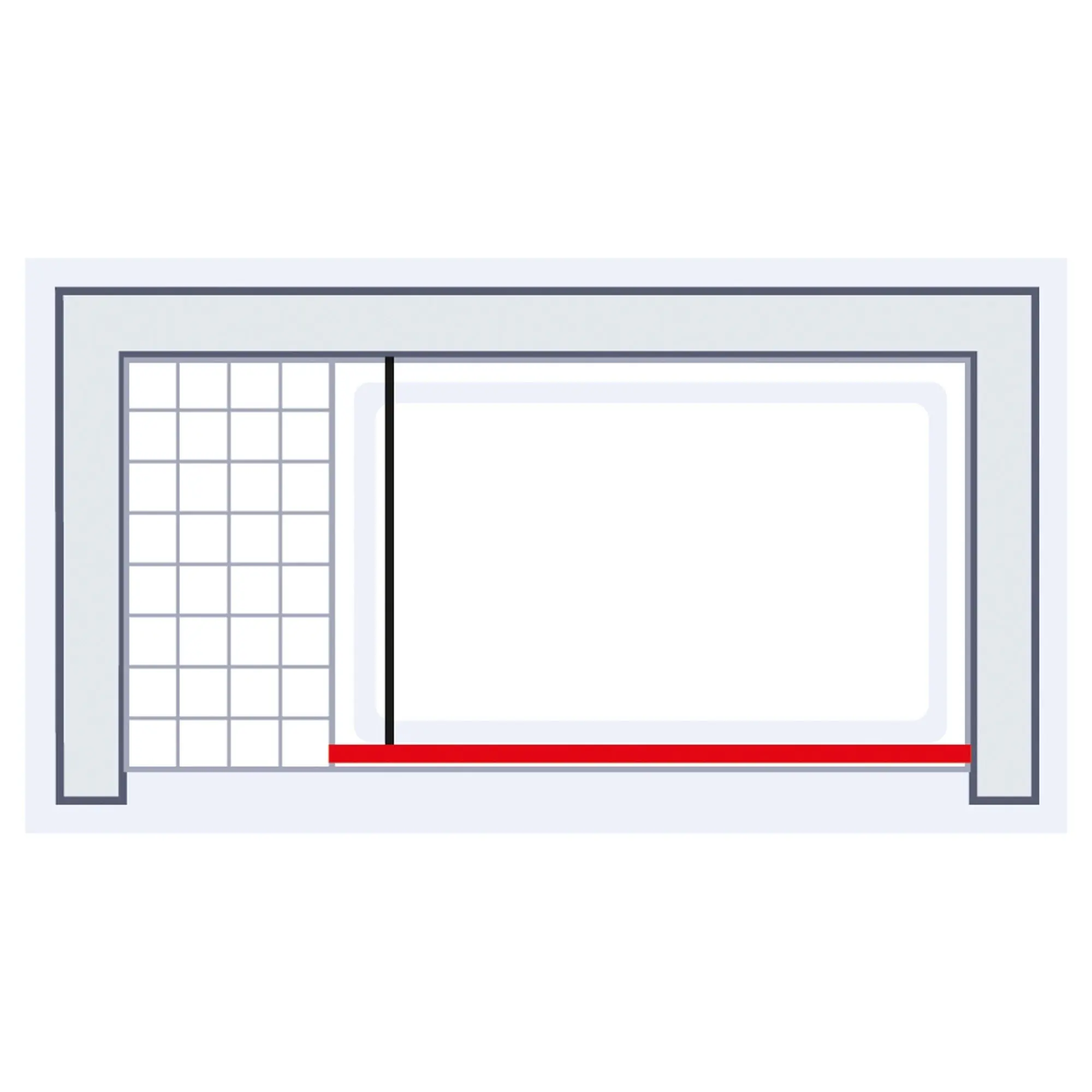 Schulte Duschwand Walk In Trend 2.0 100 x 200 cm schwarz matt klar Schulte Duschwand Walk In Trend 2.0 100 x 200 cm schwarz matt klar