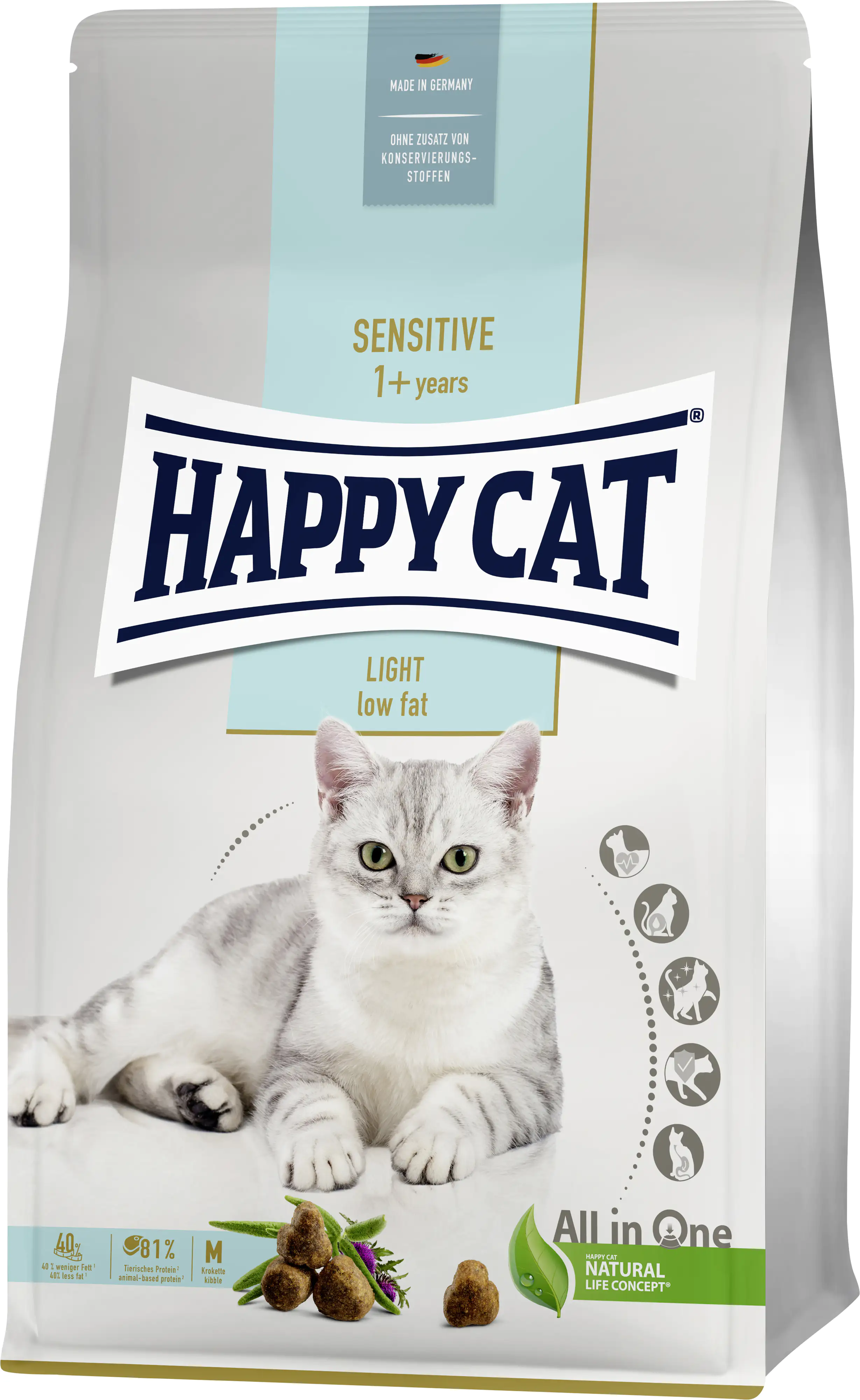HappyCat Katzenfutter Sensitive Light 300 g