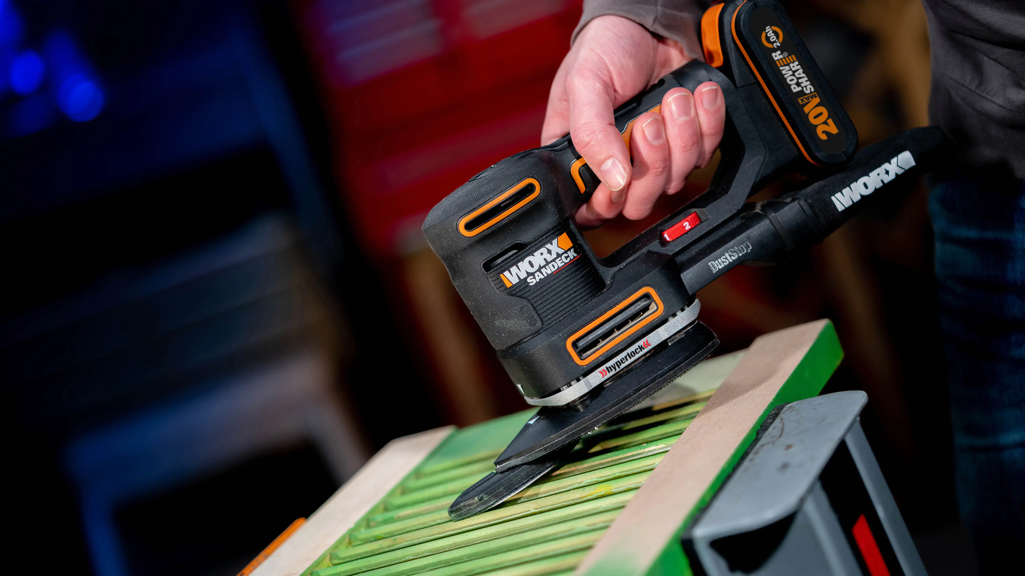 Worx Akku-Multischleifer WX820.9 20 V ohne Akku & Ladegerät Worx Akku-Multischleifer WX820.9 20 V ohne Akku & Ladegerät