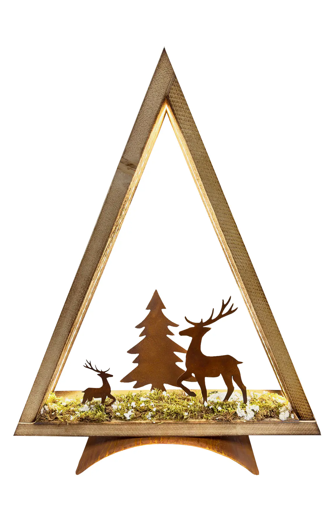 Badeko Holzbaum mit LED Beleuchtung 76 x 60 x 15 cm rostbraun Badeko Holzbaum mit LED Beleuchtung 76 x 60 x 15 cm rostbraun