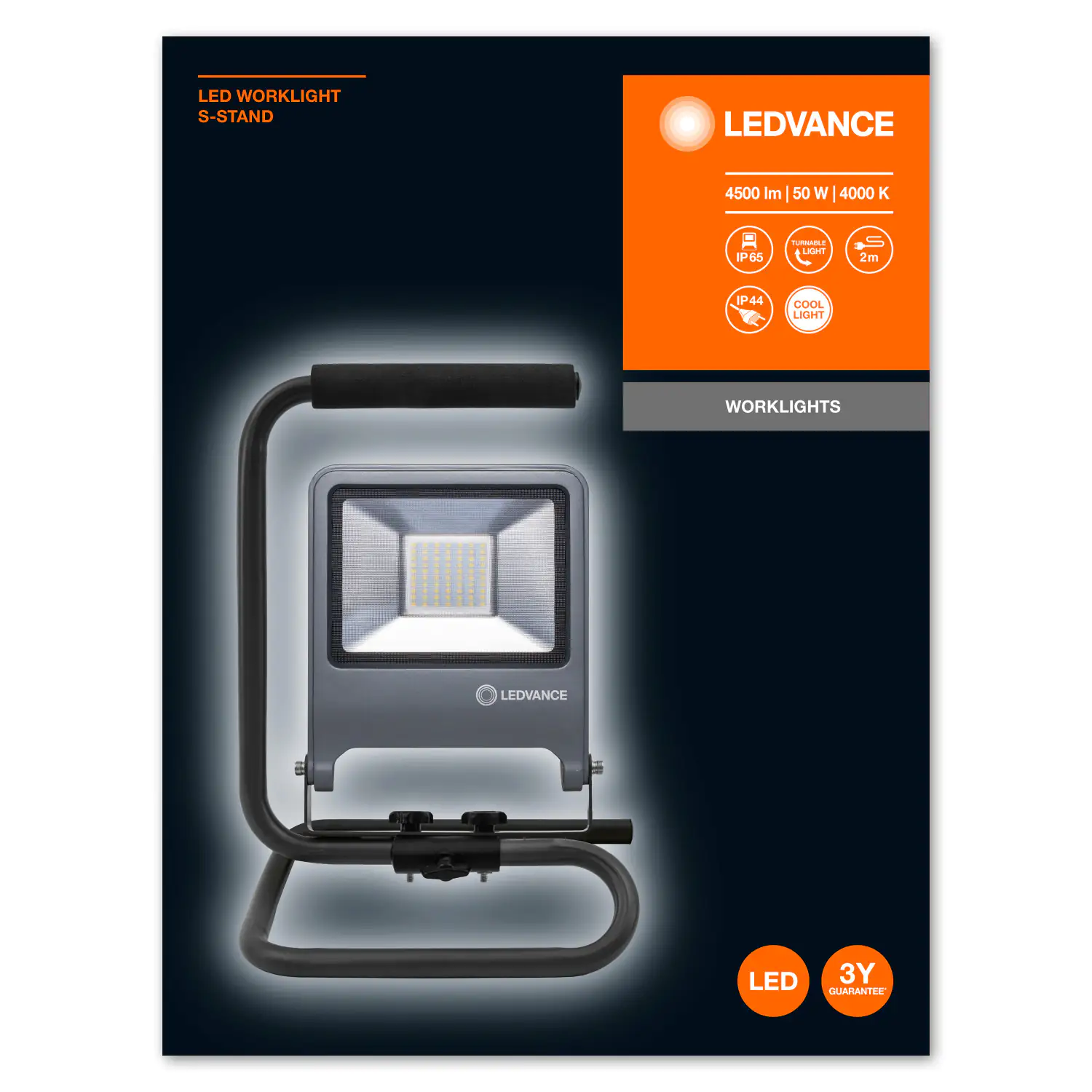 4058075213876_5 Ledvance LED Arbeitsstrahler 50 Watt, 2 m Kabel