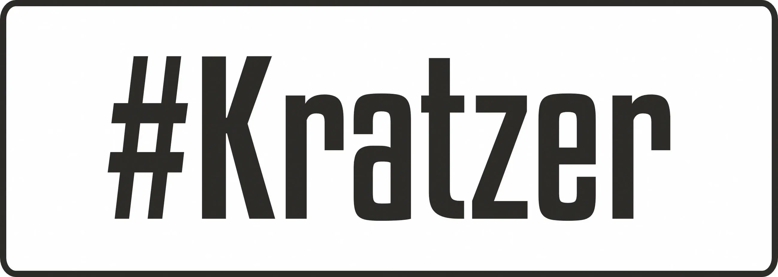 Hermann Schütz Autoaufkleber #Kratzer 4 x 11 cm