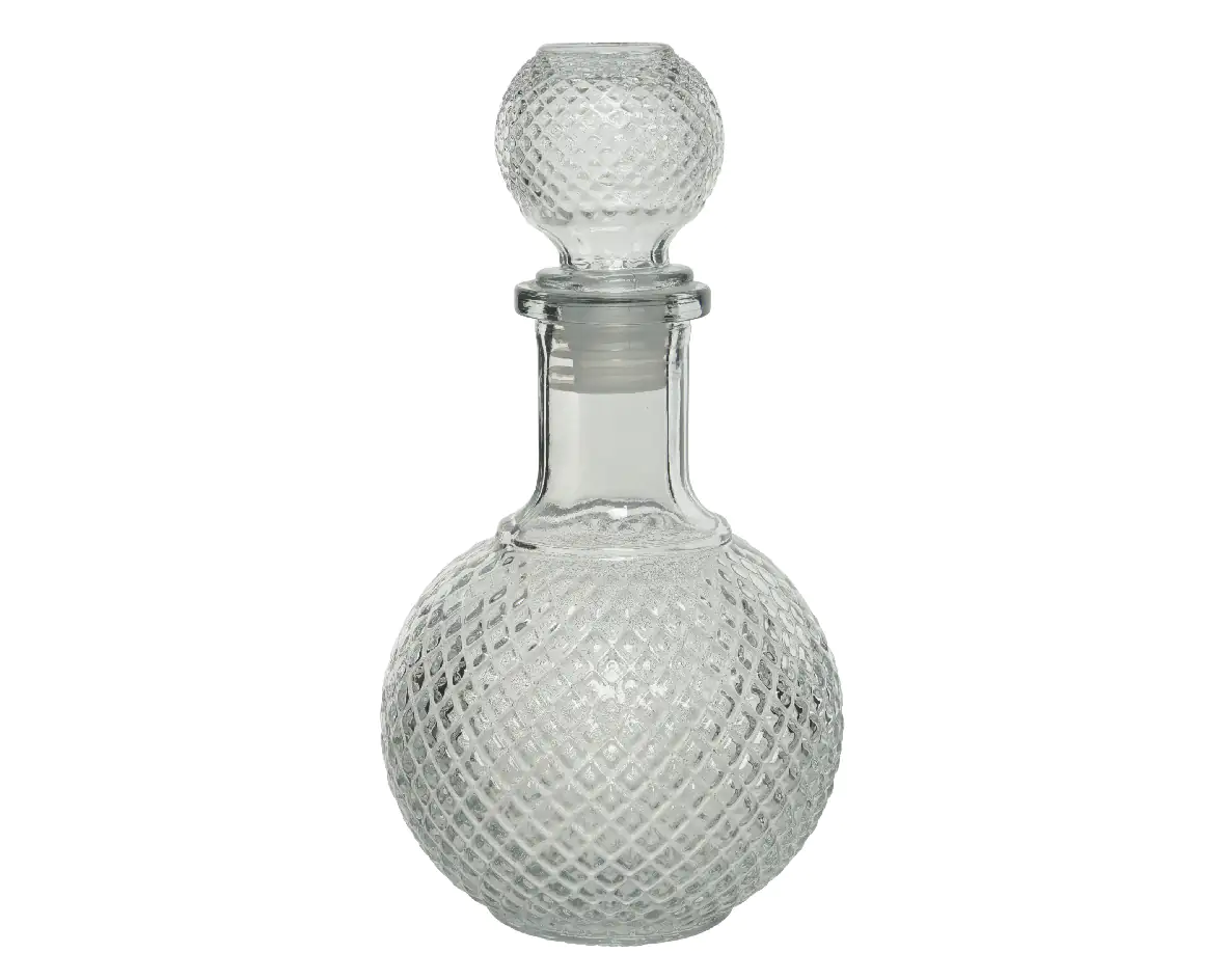 Kaemingk Glasflasche rund Ø 10,5 x 20,5 cm