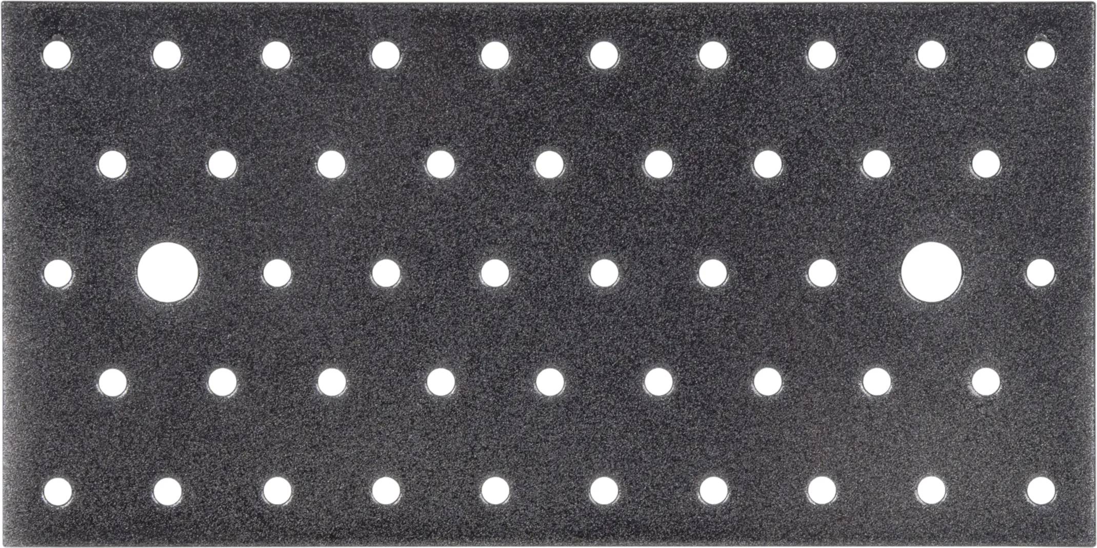 4004338301781 Alberts Duravis Lochplatte schwarz diamant, 200 x 100 x 2 mm