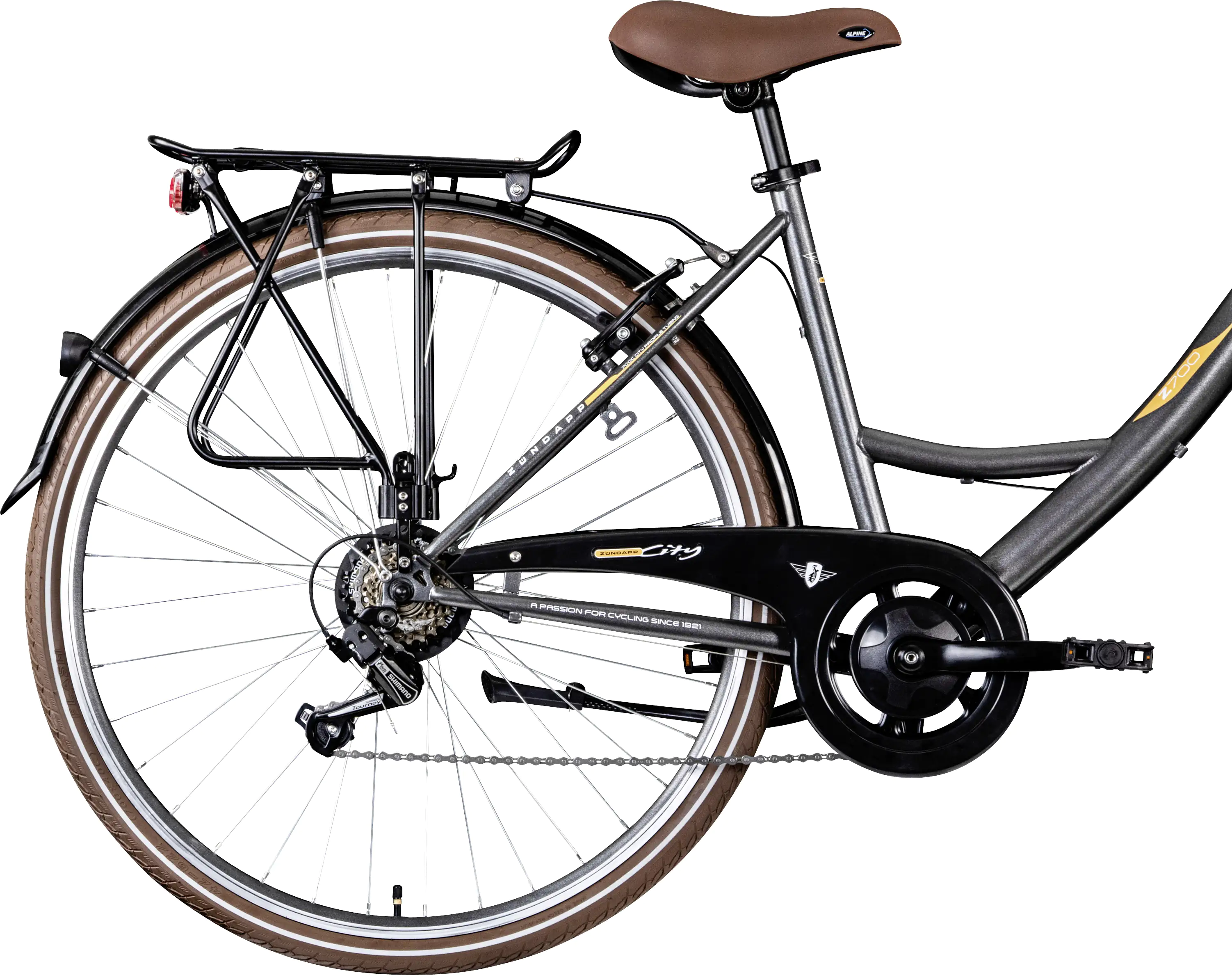 Zündapp Cityrad Z700 700c Damen 28 Zoll RH 46cm 6-Gang grau braun silber