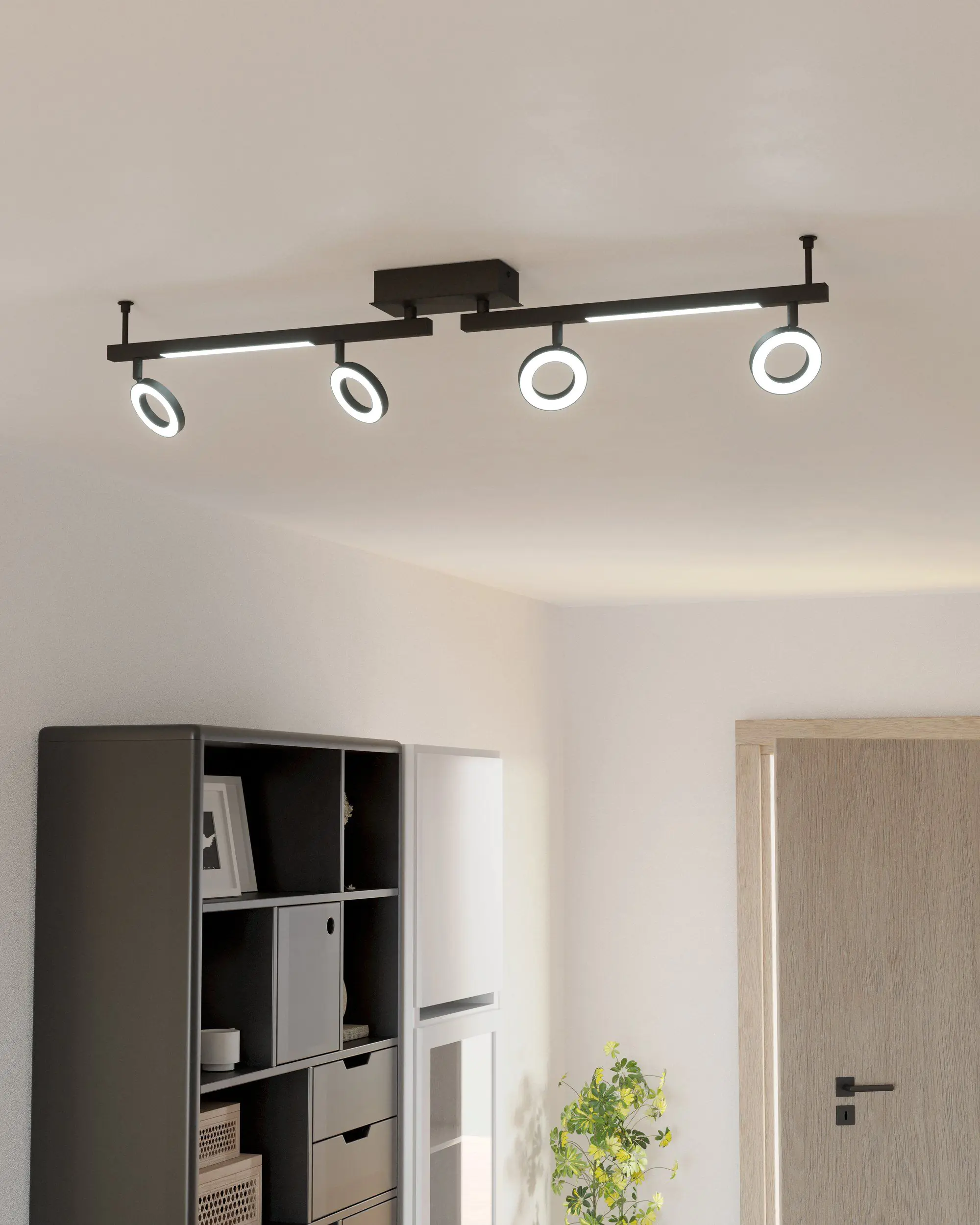 Eglo 4er LED Spot Cardillo 2 schwarz 98,5 x 8,5 cm Eglo 4er LED Spot Cardillo 2 schwarz 98,5 x 8,5 cm
