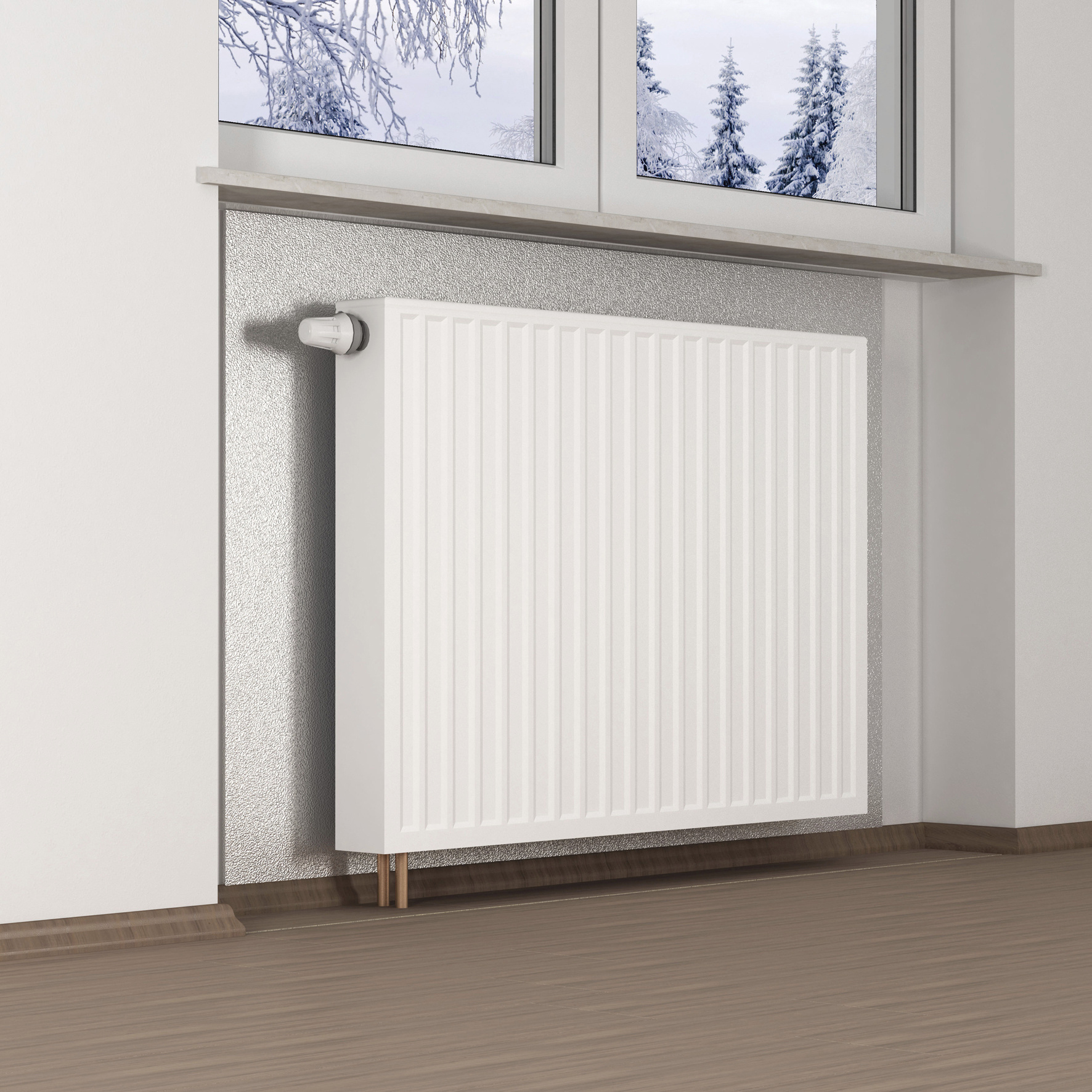 Climapor Dämmtapete graphit alukaschiert 5 x 0,5 m 4 mm