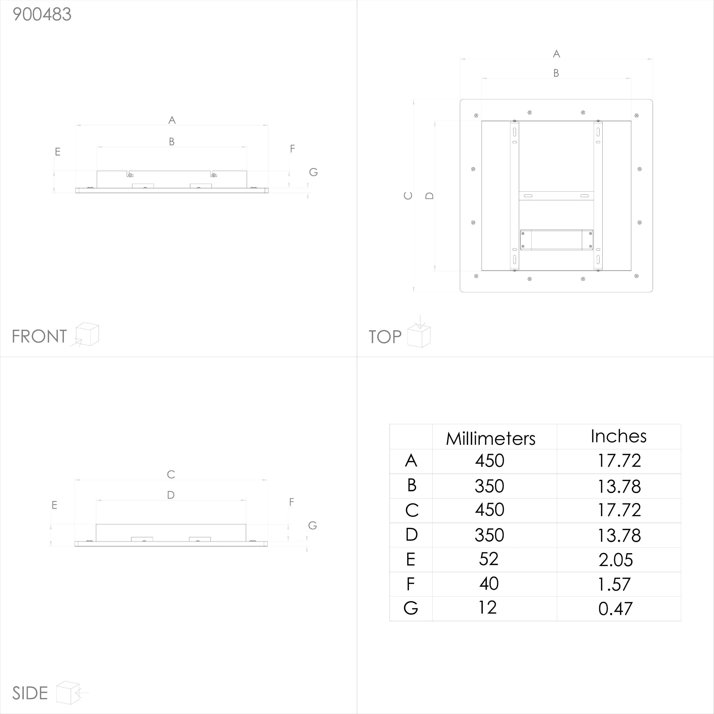 Eglo Connect LED Deckenleuchte Padrogiano-Z weiß 45 x 45 cm
