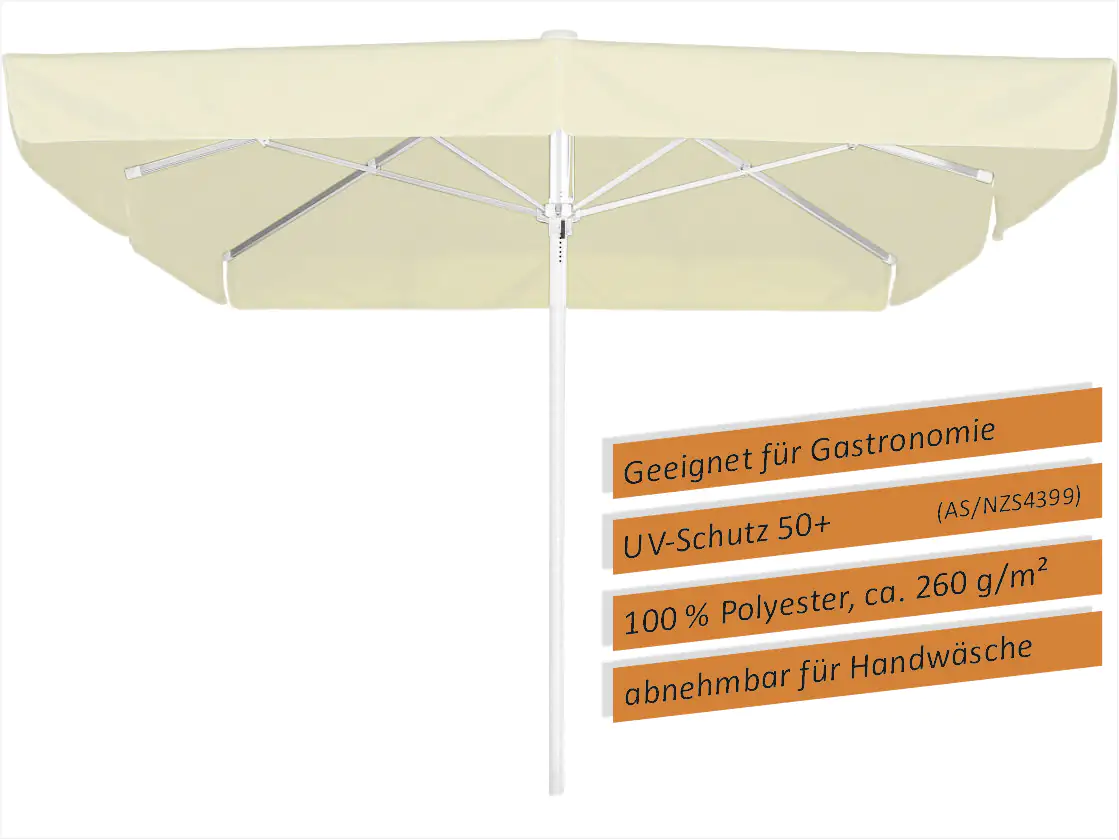 Schneider Sonnenschirm Quadro natur 300 x 300 cm