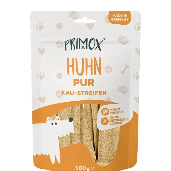 Primox Hundeleckerli Snack-Streifen getreidefrei 500 g Huhn