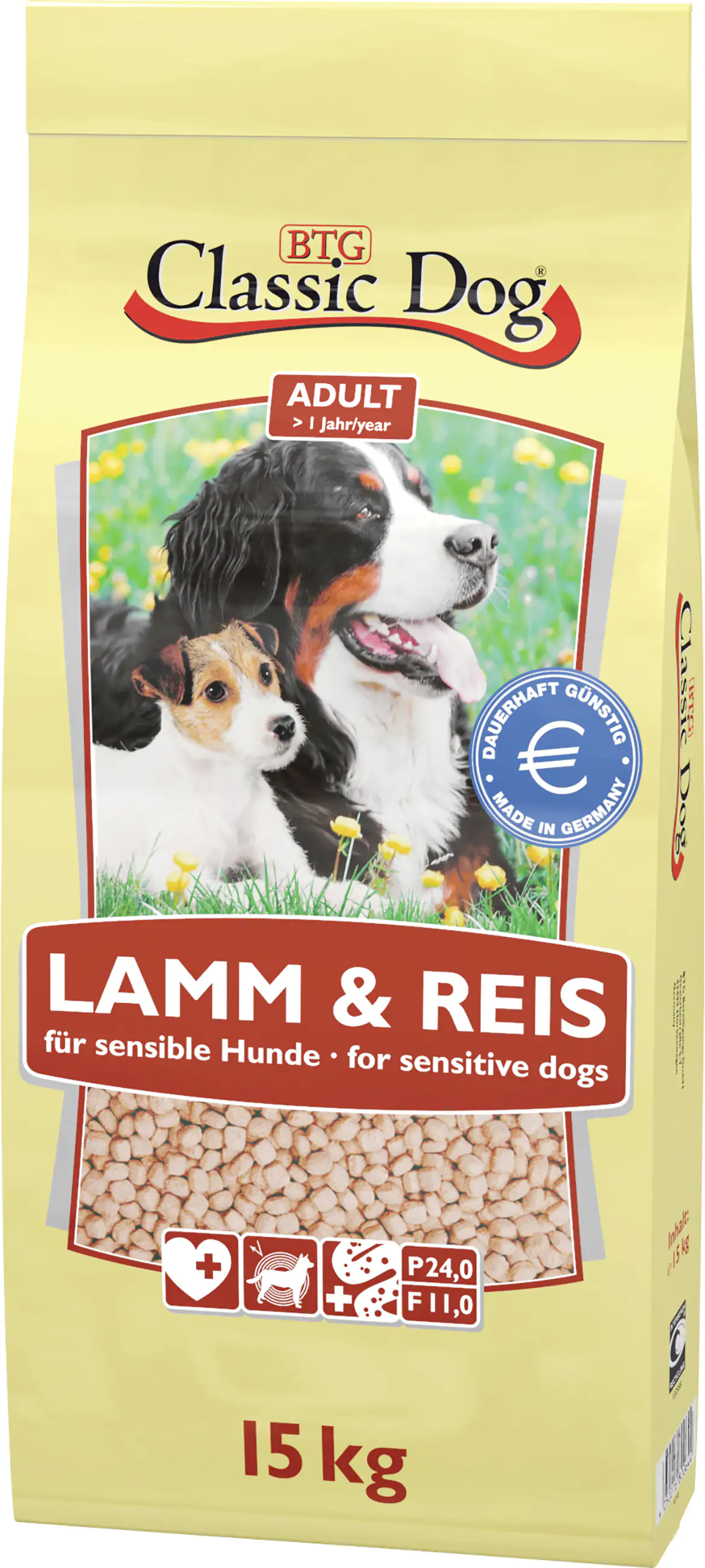 Classic Dog Lamm und Reis 15 kg Adult