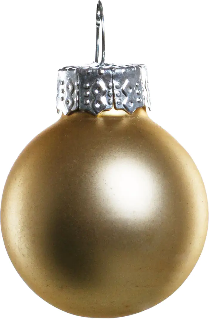 4333692643030_13 TrendLine Mini-Christbaumkugeln aus Glas Ø 2,5 cm gold-rose 100 Stück