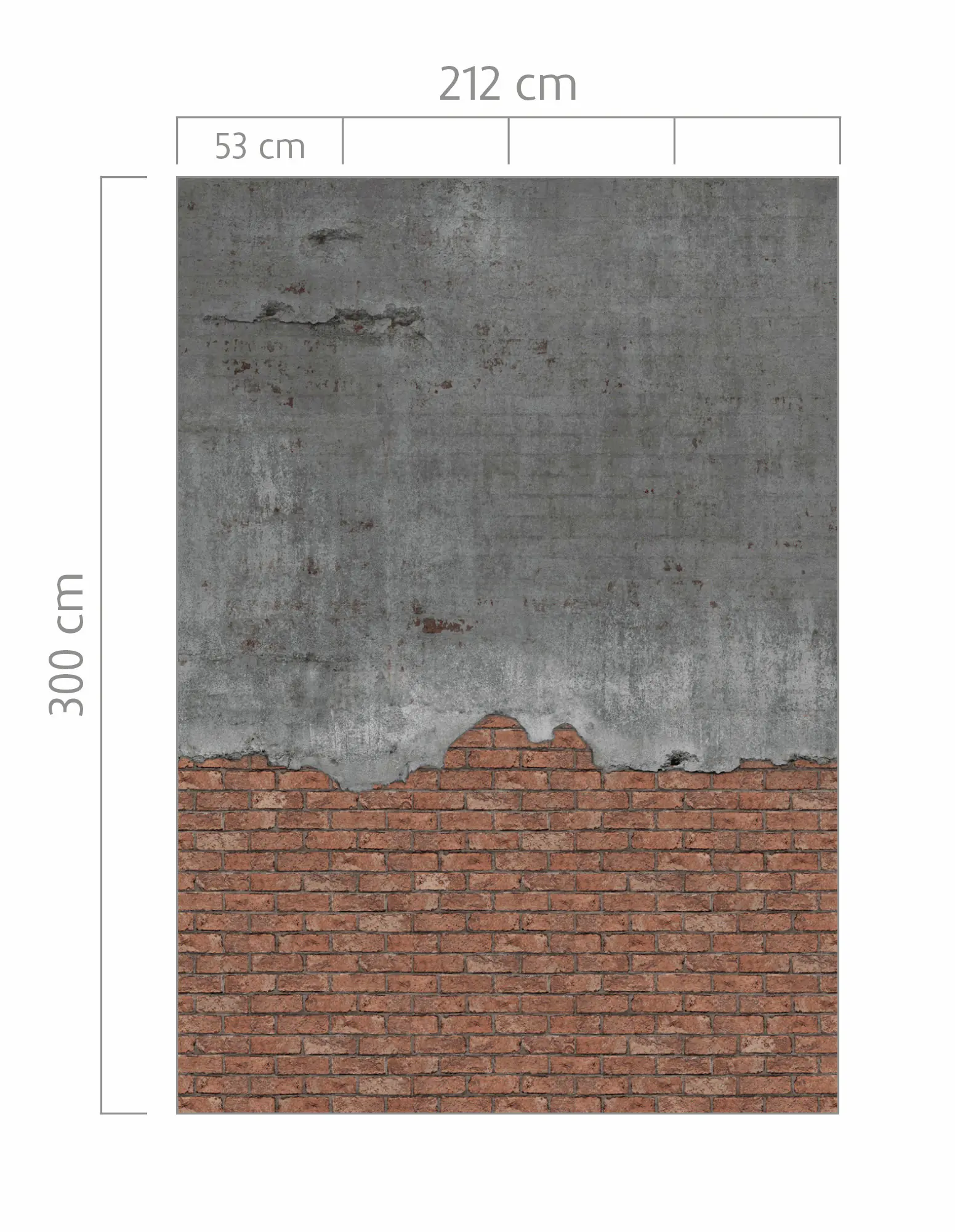 Rasch Vlies Fototapete 364293 Rot-Steinrot Muster & Motive 3 m x 2,12 m