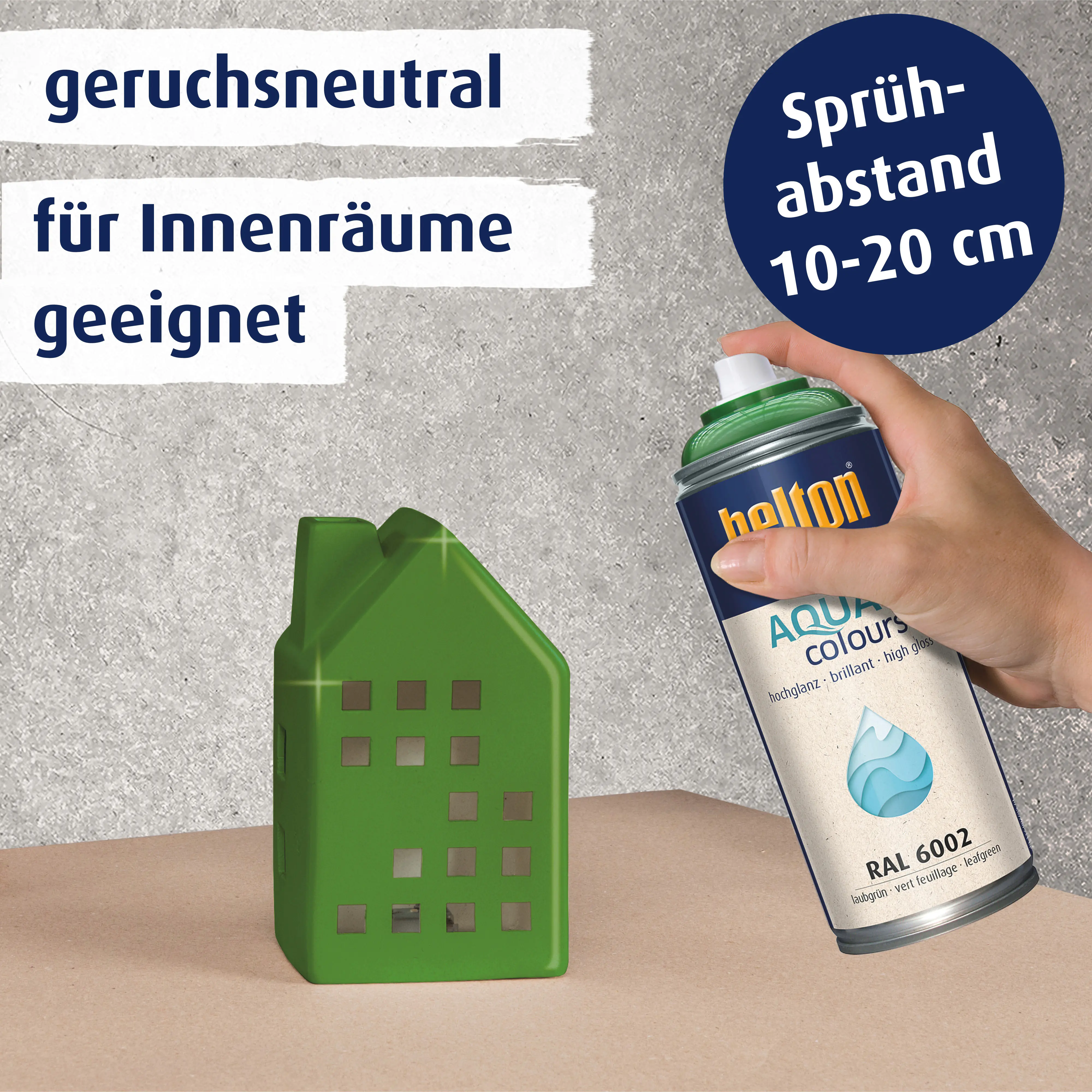 belton free Lackspray AQUAcolours 400 ml laubgrün hochglanz