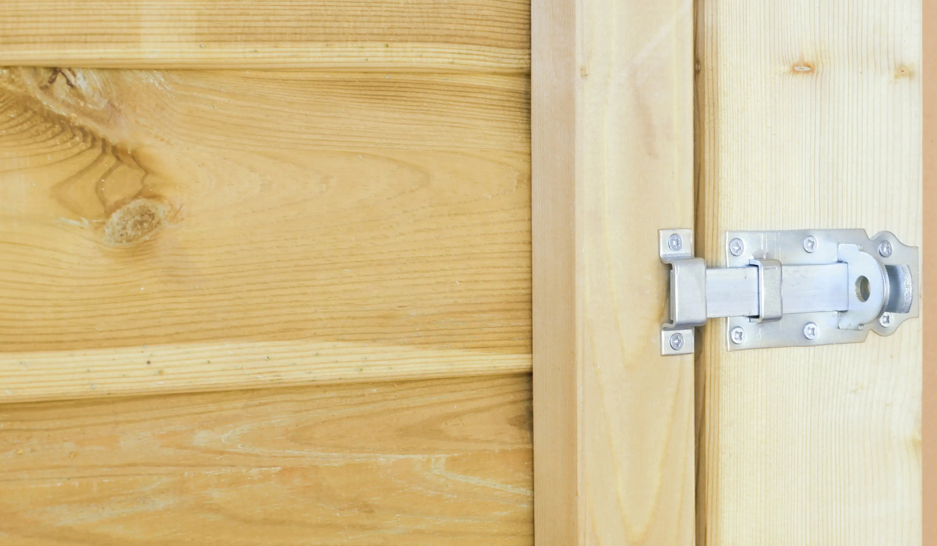 SKAN HOLZ Abstellraum C1 314x164cm, Profilschalung, lasiert in Nussbaum