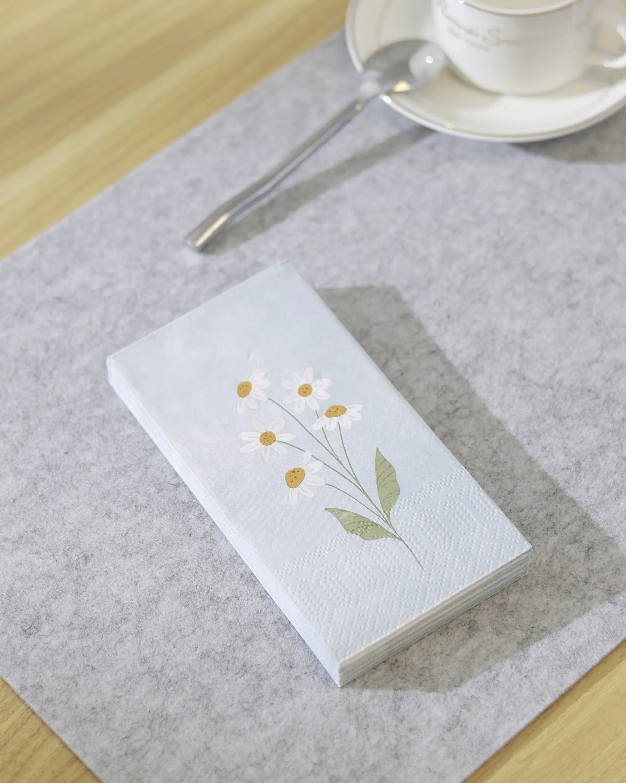 Eglo Servietten Blümchen Belbari blau 16,5 x 8 cm - 20er Pack