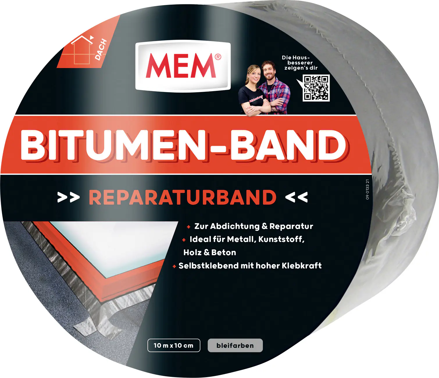 MEM Bitumen-Band 10 m x 10 cm blei