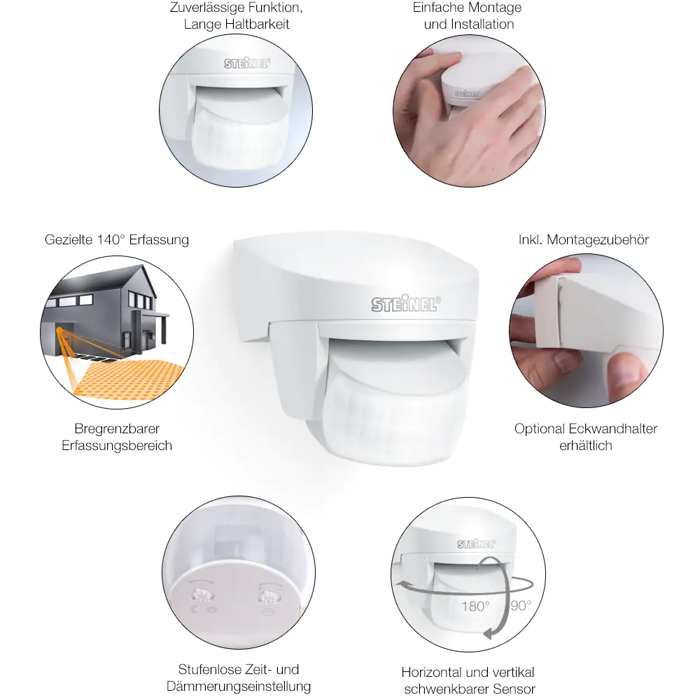 Steinel Infrarot Sensor IS 140-2 weiß Steinel Infrarot Sensor IS 140-2 weiß