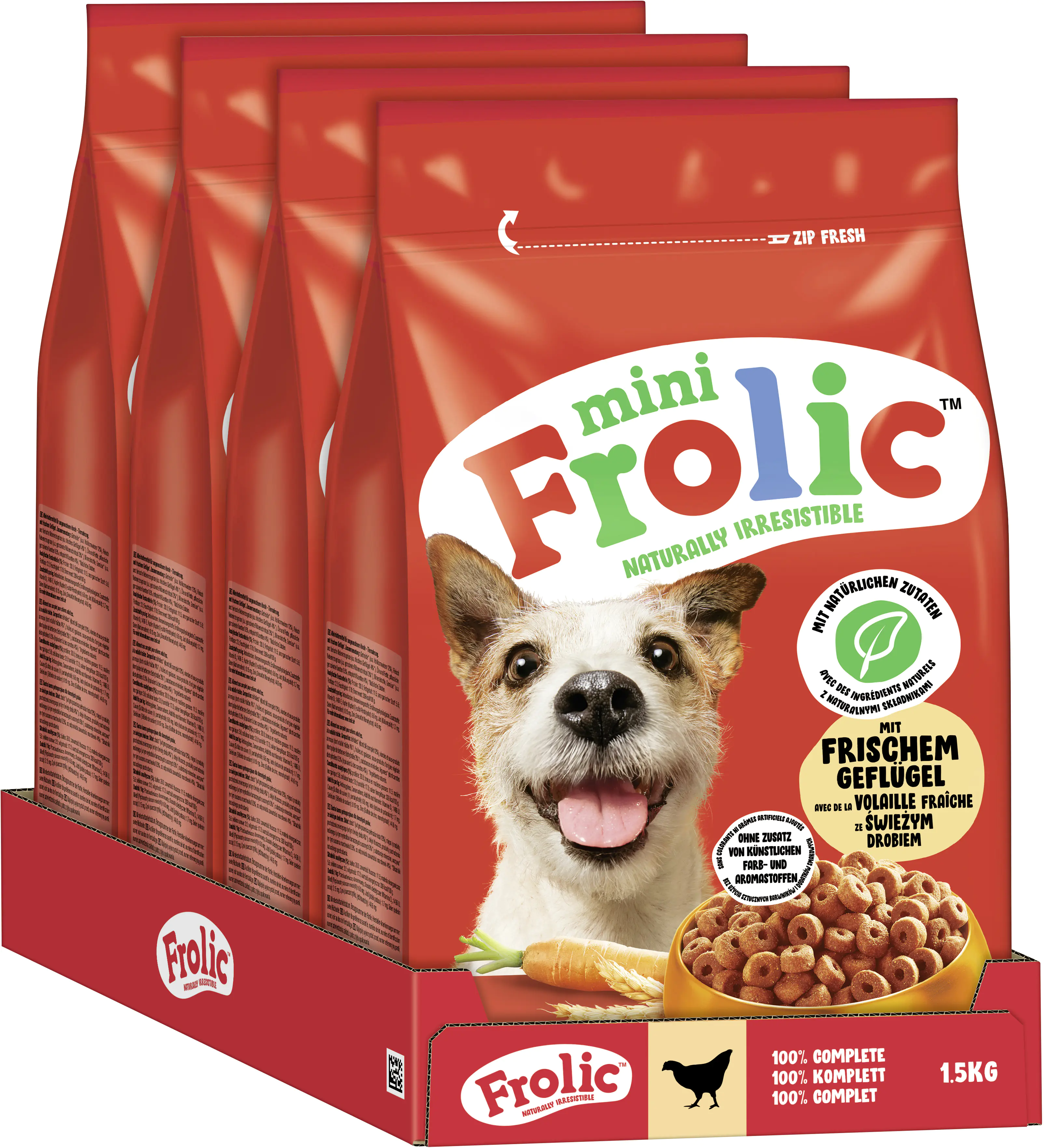 Frolic Trockenfutter Mini Geflügel 1,5 kg Frolic Trockenfutter Mini Geflügel 1,5 kg
