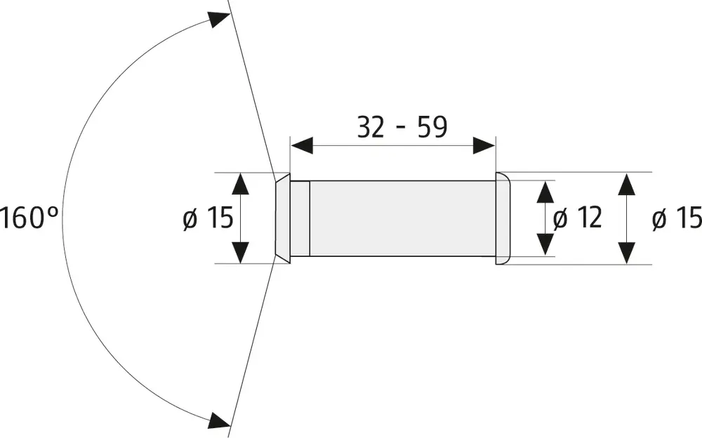 Abus Türspion 2160 N SB